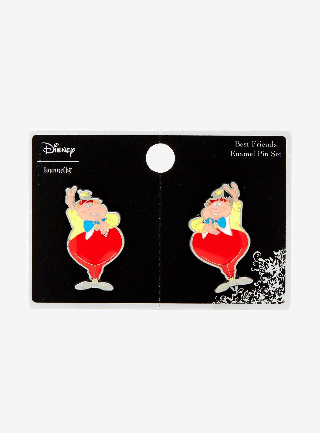 Disney Alice In Wonderland Tweedle Dee & Tweedle Dum Enamel Pin Set, , alternate