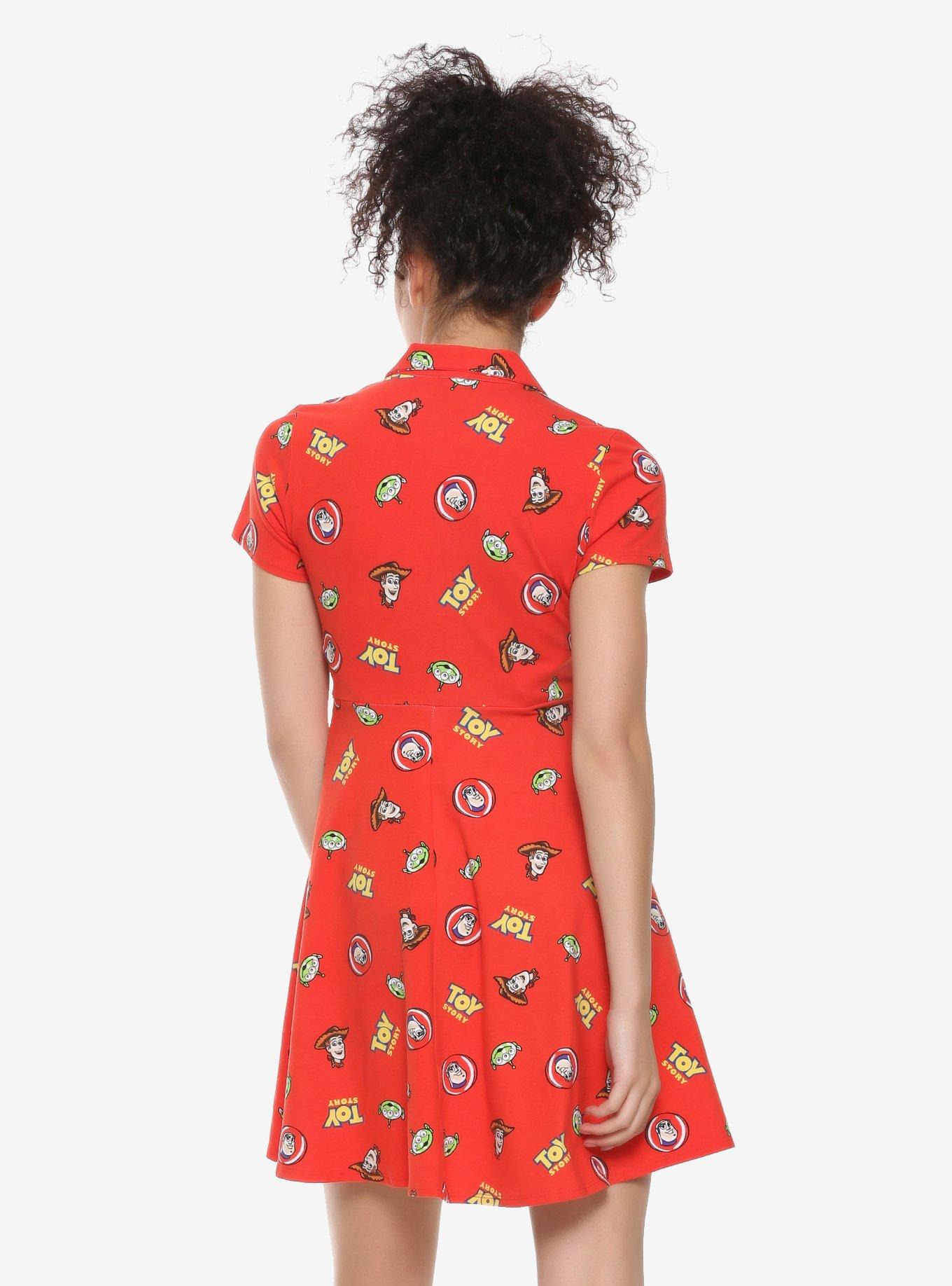 Disney Pixar Toy Story Red Collared Dress, MULTI, alternate