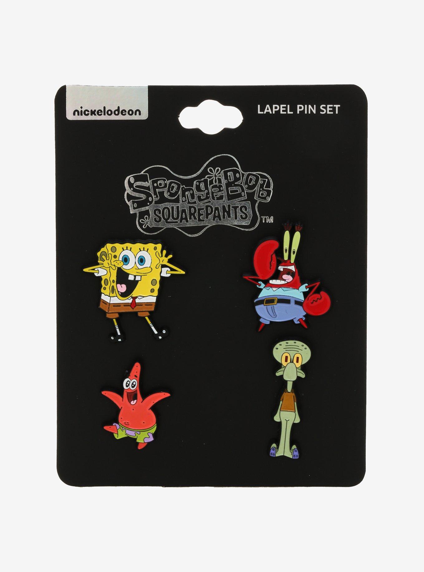 SpongeBob SquarePants Characters Enamel Pin Set, , alternate