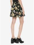 Yellow Rose & Skull Button Skirt, MULTI, alternate