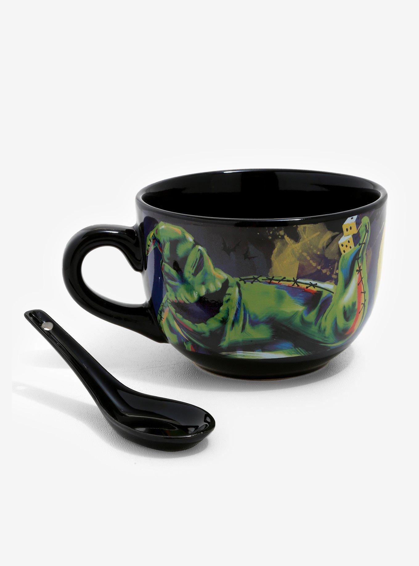 The Nightmare Before Christmas Watercolor Soup Mug & Spoon, , alternate