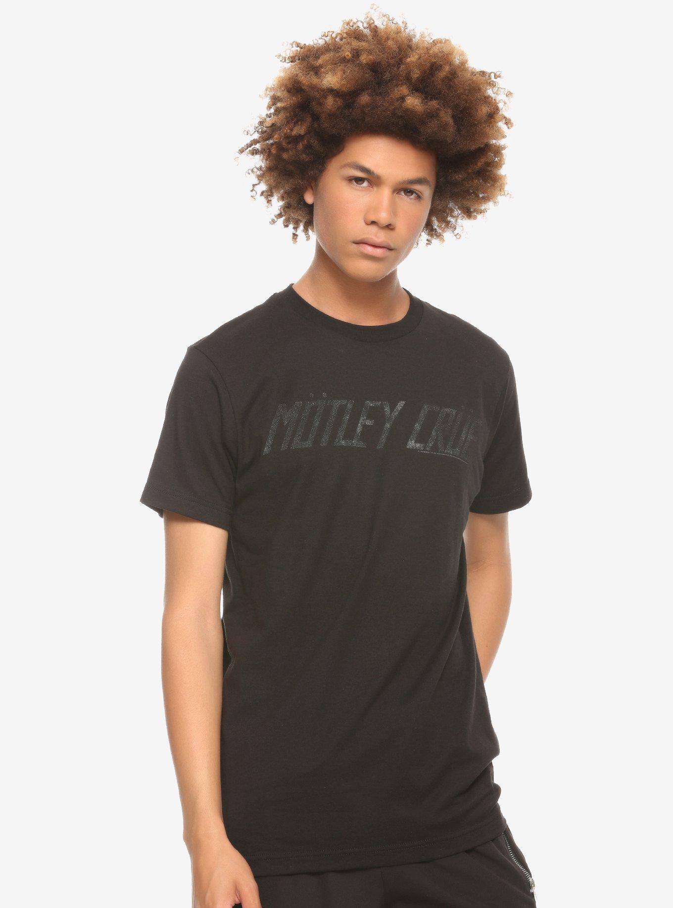 Motley Crue Distressed Grey Logo T-Shirt, , alternate