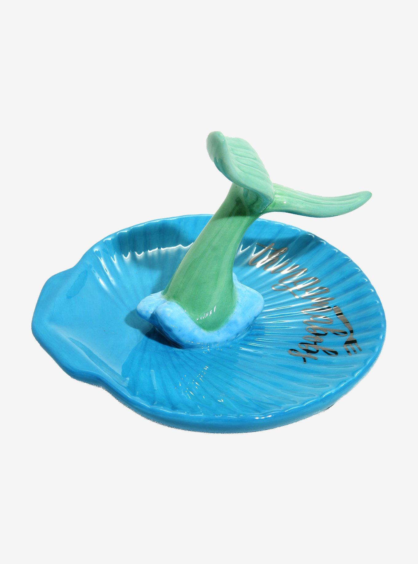 Disney The Little Mermaid Ariel Tail Ceramic Jewelry Tray - BoxLunch Exclusive, , alternate