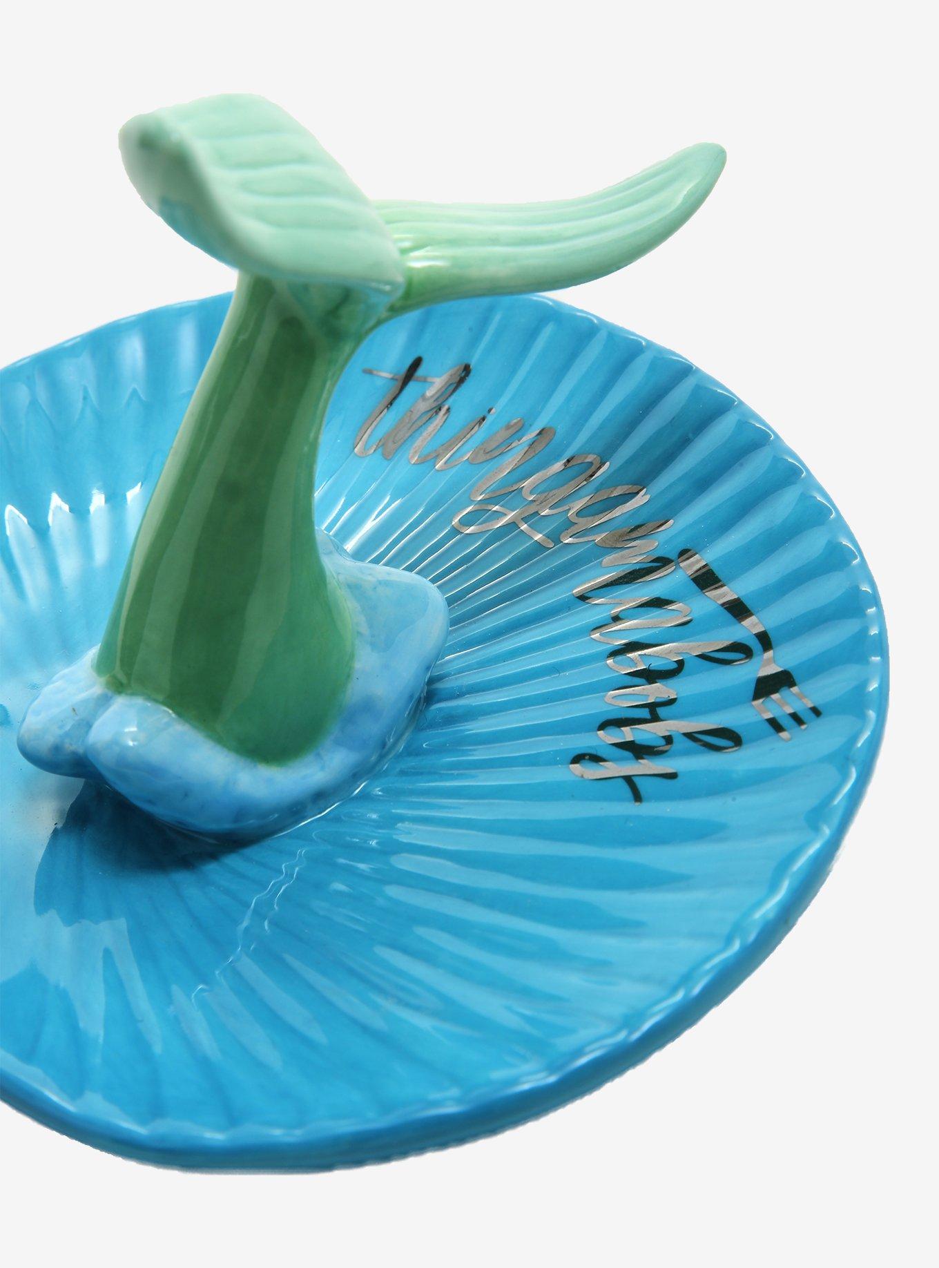 Disney The Little Mermaid Ariel Tail Ceramic Jewelry Tray - BoxLunch Exclusive, , alternate