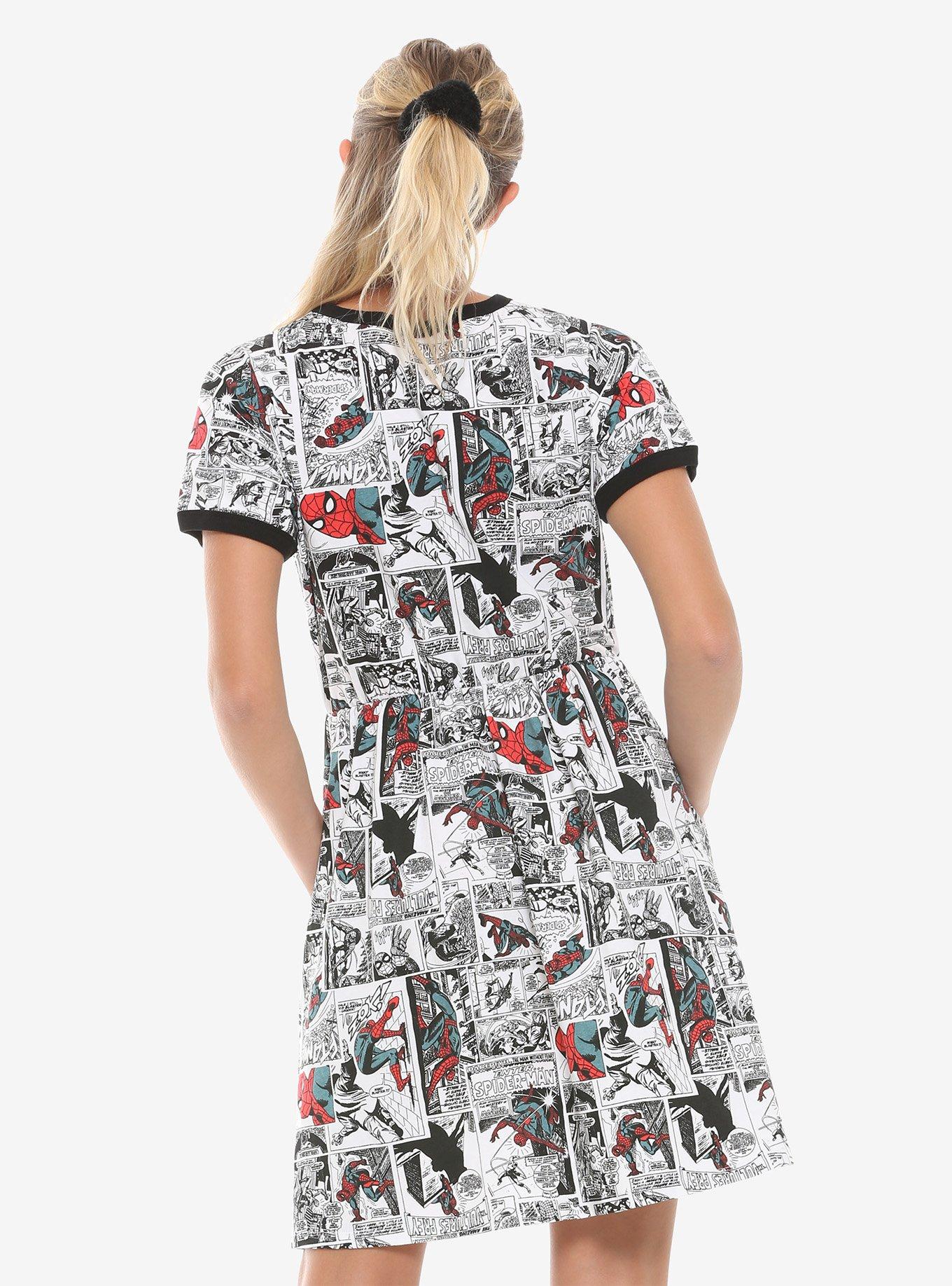 Marvel Spider-Man Comic Book Dress, MULTI, alternate