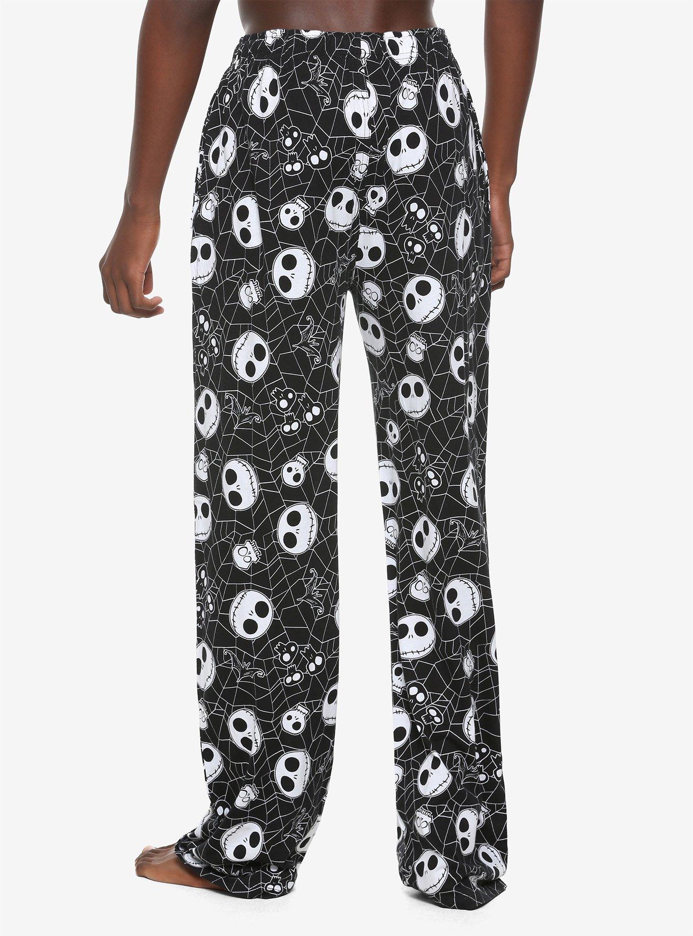 The Nightmare Before Christmas Spiderwebs & Skulls Pajama Pants, MULTI, alternate