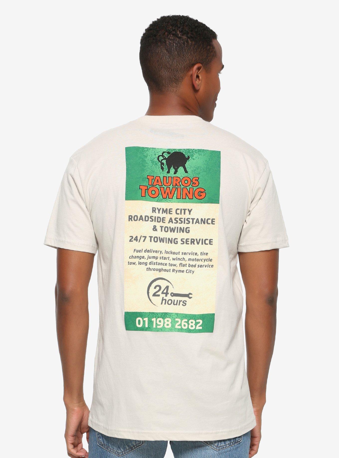 Pokemon Detective Pikachu Tauros Towing T-Shirt - BoxLunch Exclusive, GREY, alternate