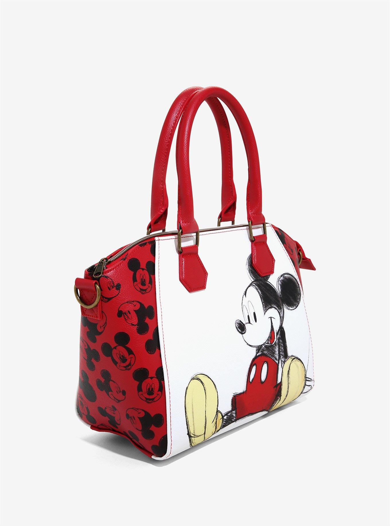 Loungefly Disney Mickey Mouse Sketch Satchel Bag, , alternate