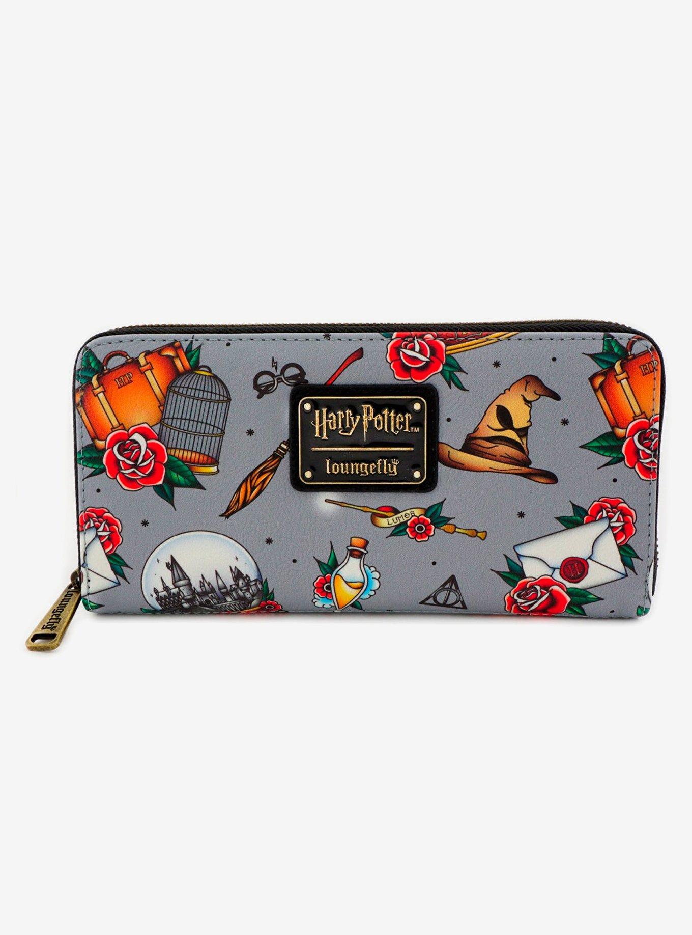 Loungefly Harry Potter Tattoo Icons Wallet, , alternate