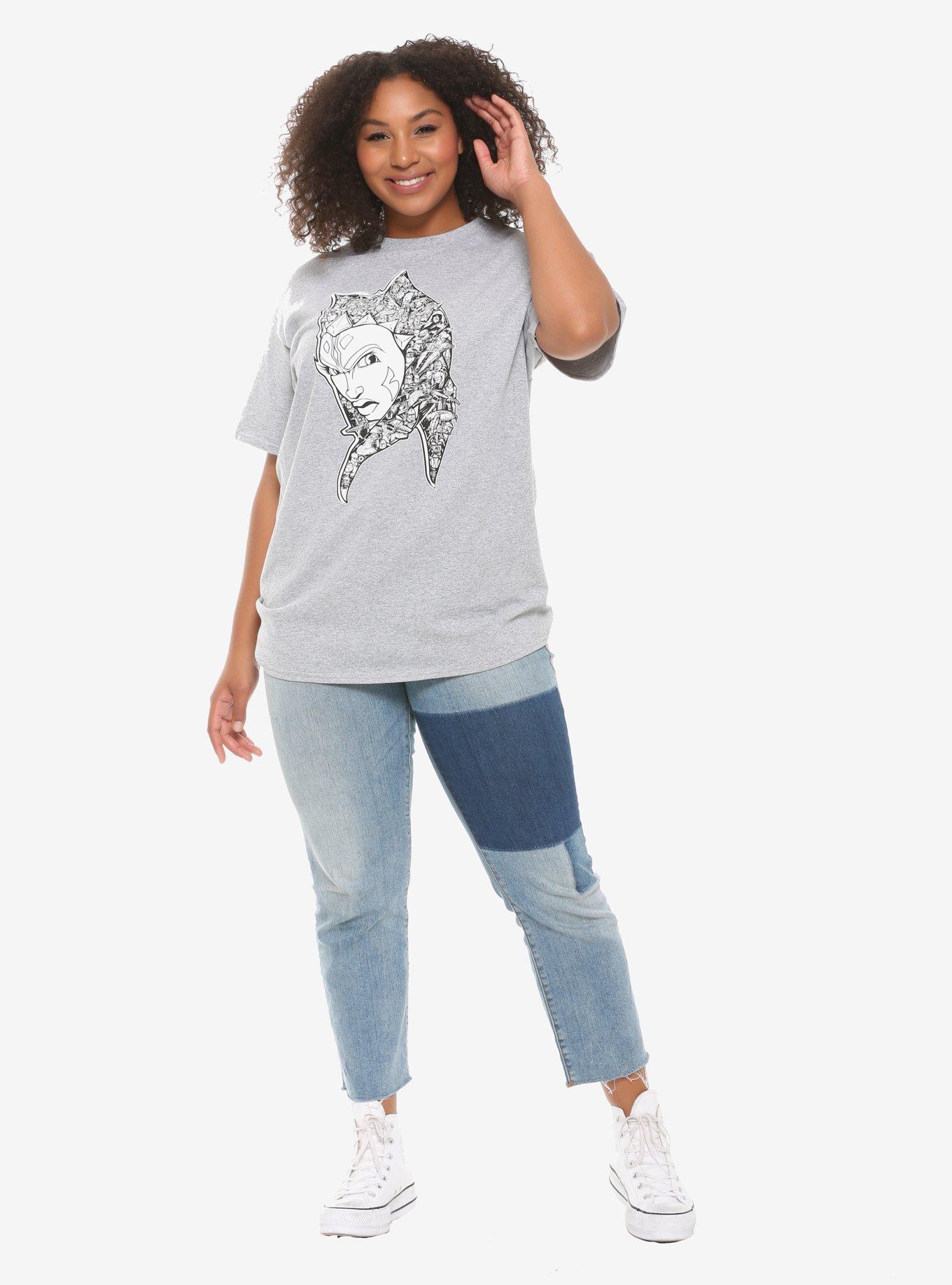 Star Wars Shadows Of Tano T-Shirt Plus Size, , alternate