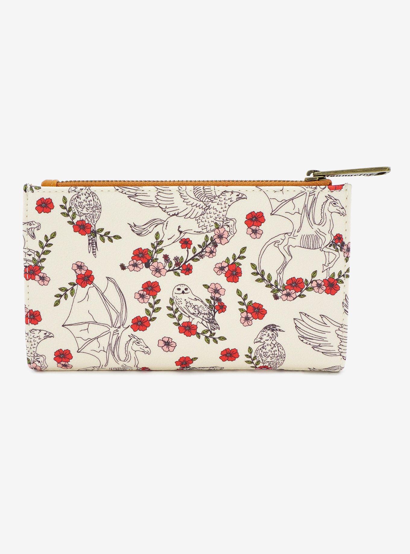 Loungefly Harry Potter Floral Creatures Wallet, , alternate