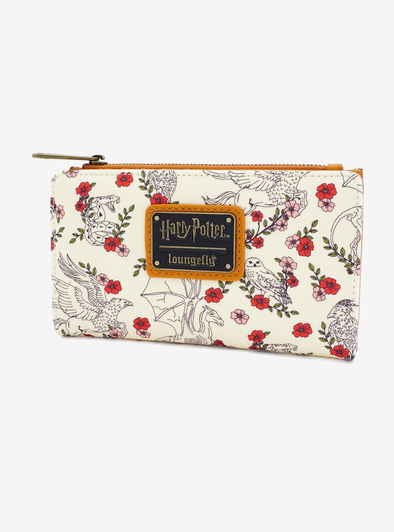 Loungefly Harry Potter Floral Creatures Wallet, , alternate