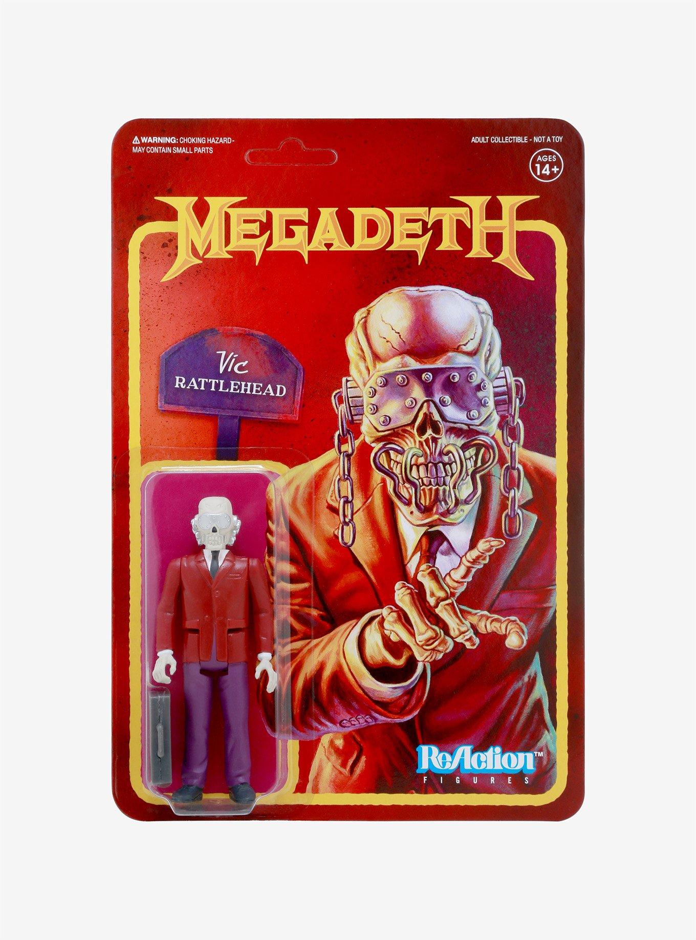 Super7 ReAction Megadeth Vic Rattlehead Collectible Action Figure, , alternate