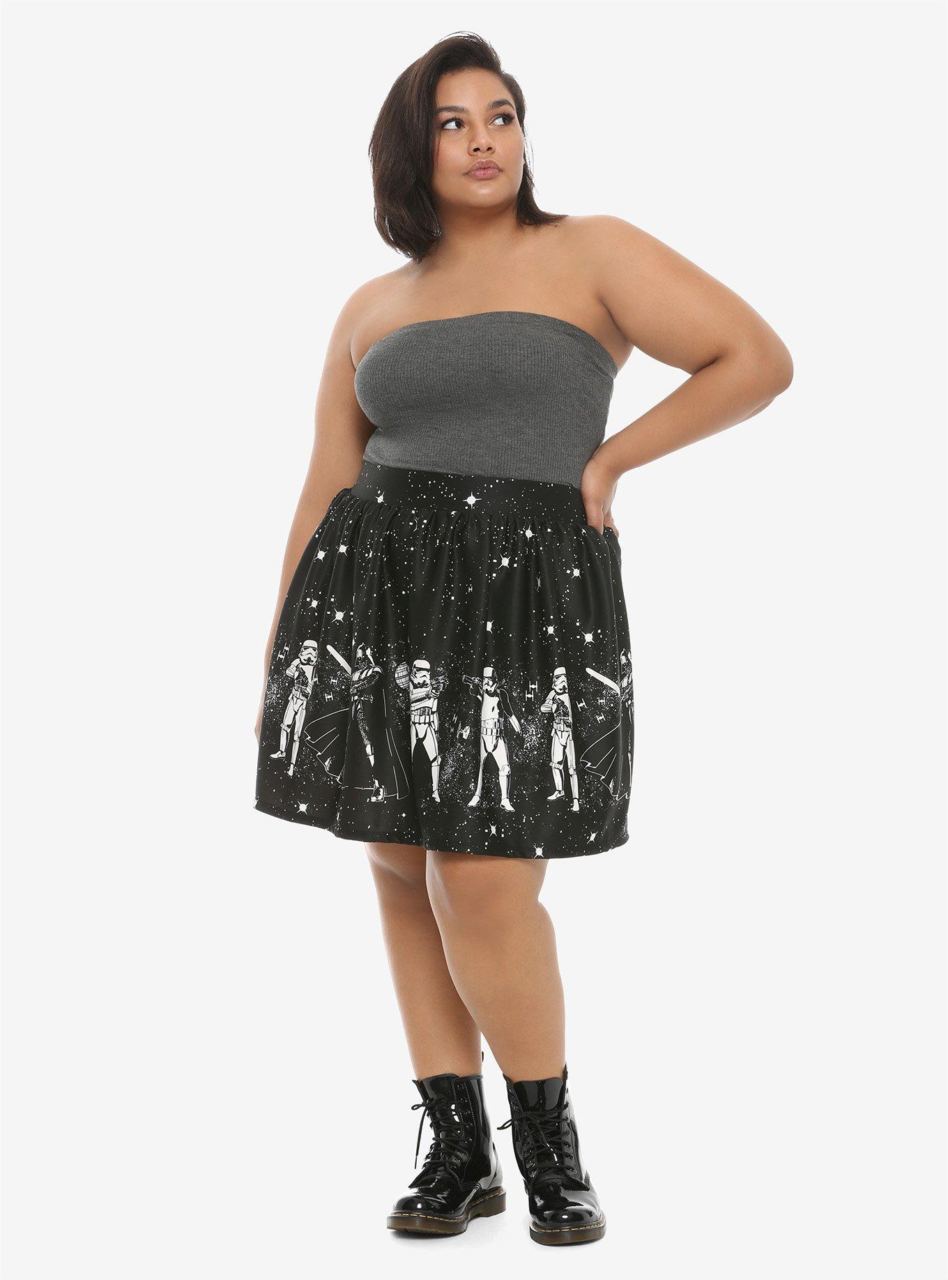 Star Wars Dark Side Skater Skirt Plus Size, , alternate
