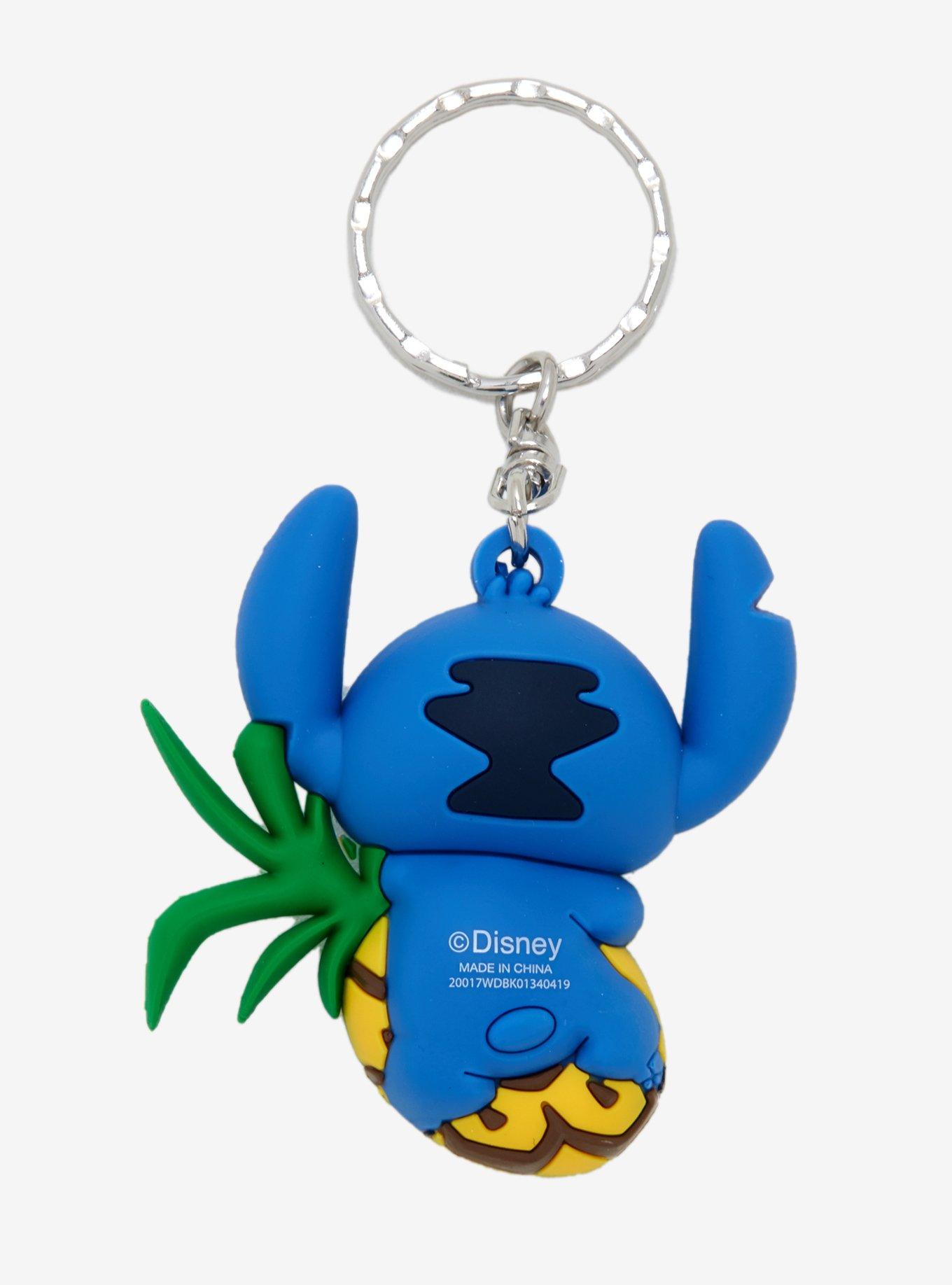 Loungefly Disney Lilo & Stitch Pineapple Stitch Key Chain, , alternate