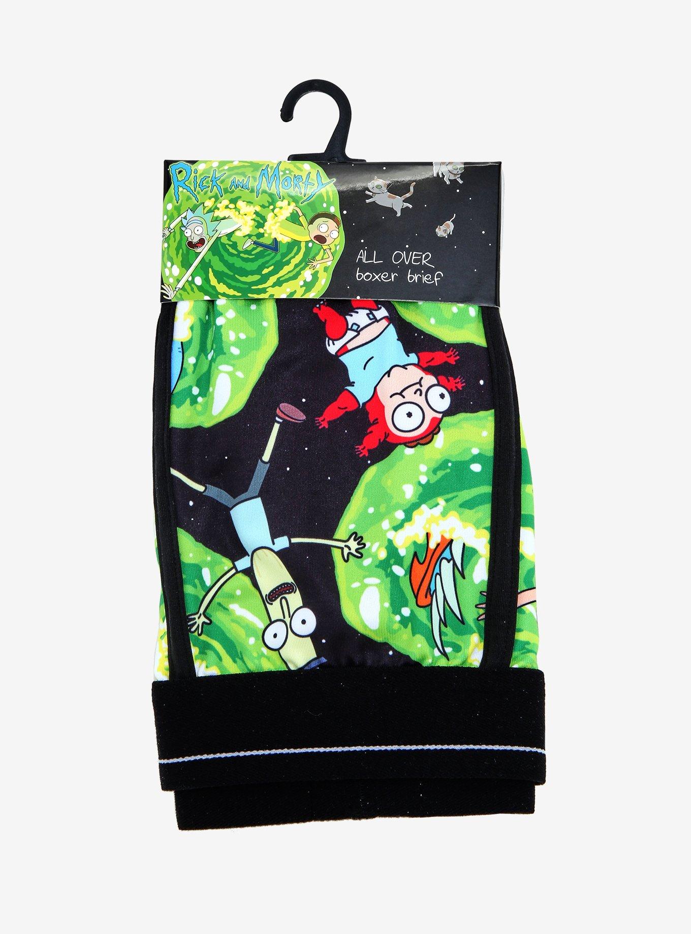 Rick and Morty Portal Jump Boxer Briefs, , alternate
