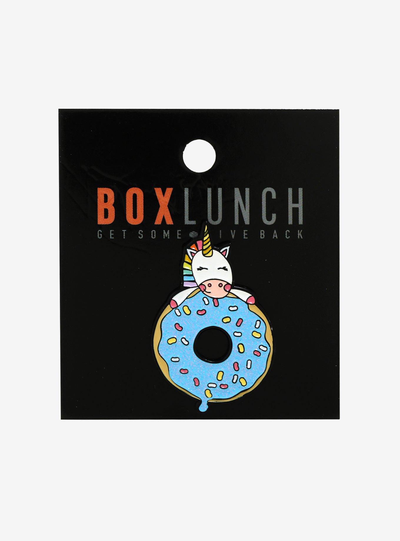 Unicorn Donut Enamel Pin - BoxLunch Exclusive, , alternate