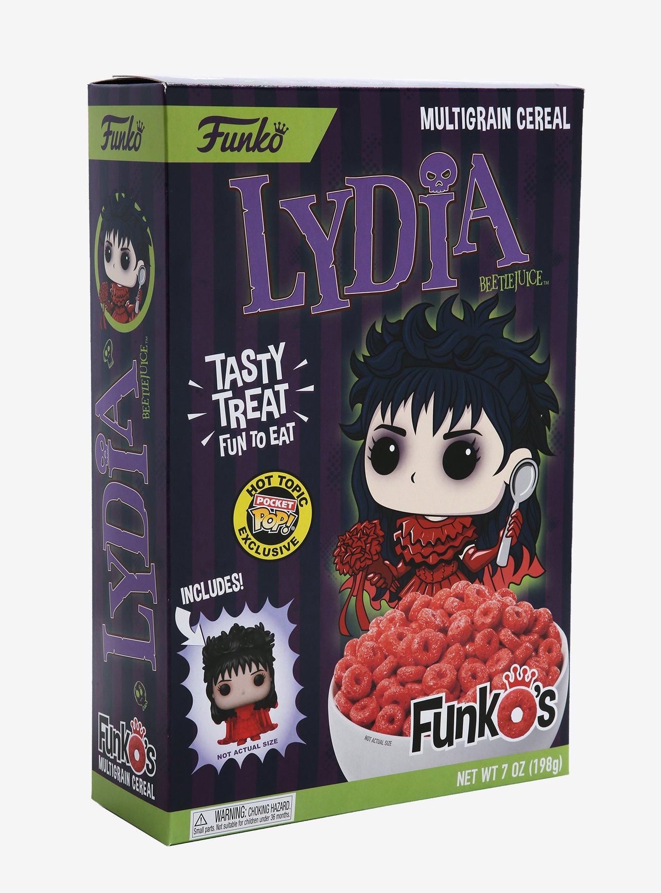Funko Beetlejuice FunkO's Cereal With Pocket Pop! Lydia Cereal Hot Topic Exclusive, , alternate