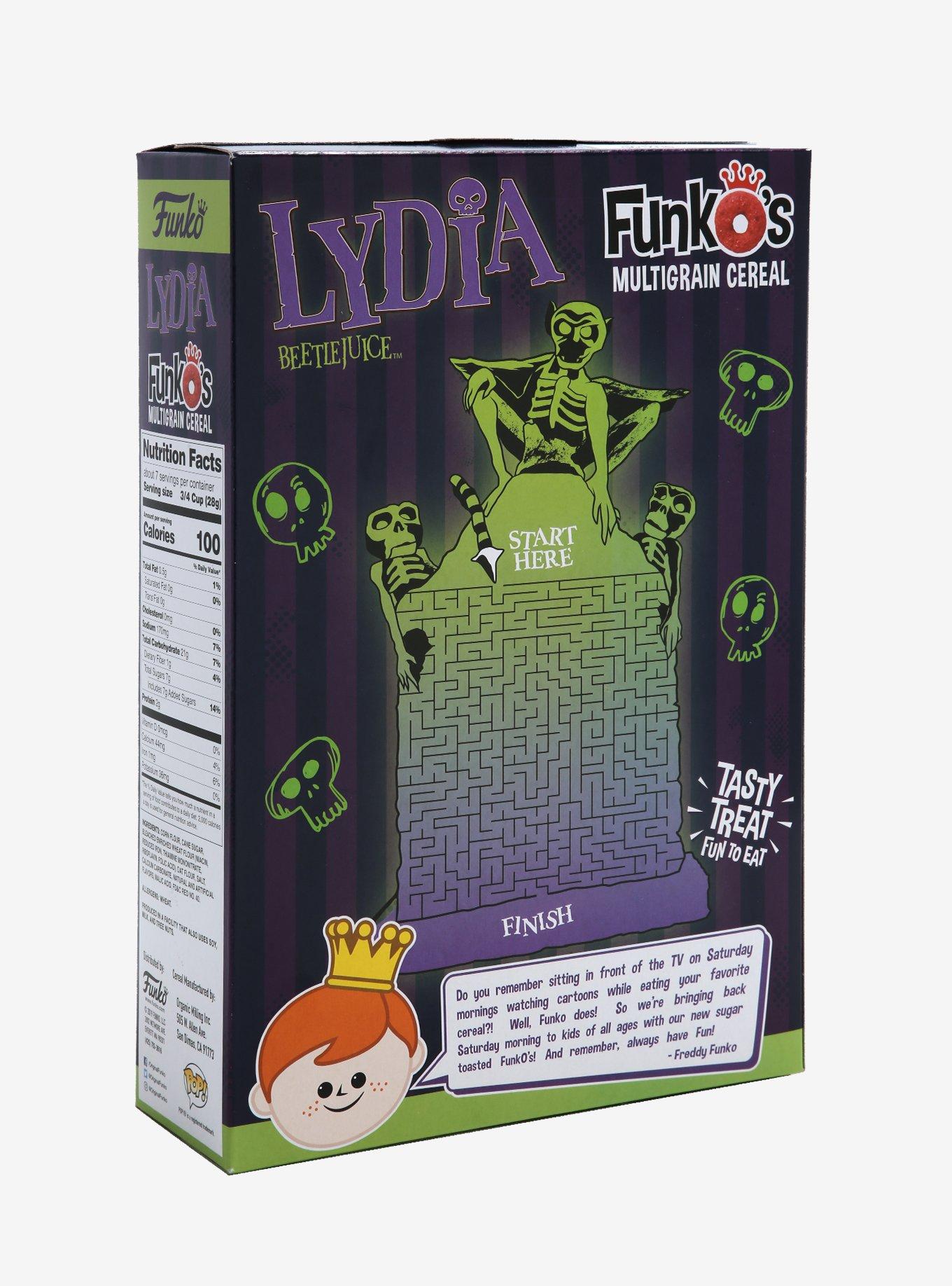 Funko Beetlejuice FunkO's Cereal With Pocket Pop! Lydia Cereal Hot Topic Exclusive, , alternate