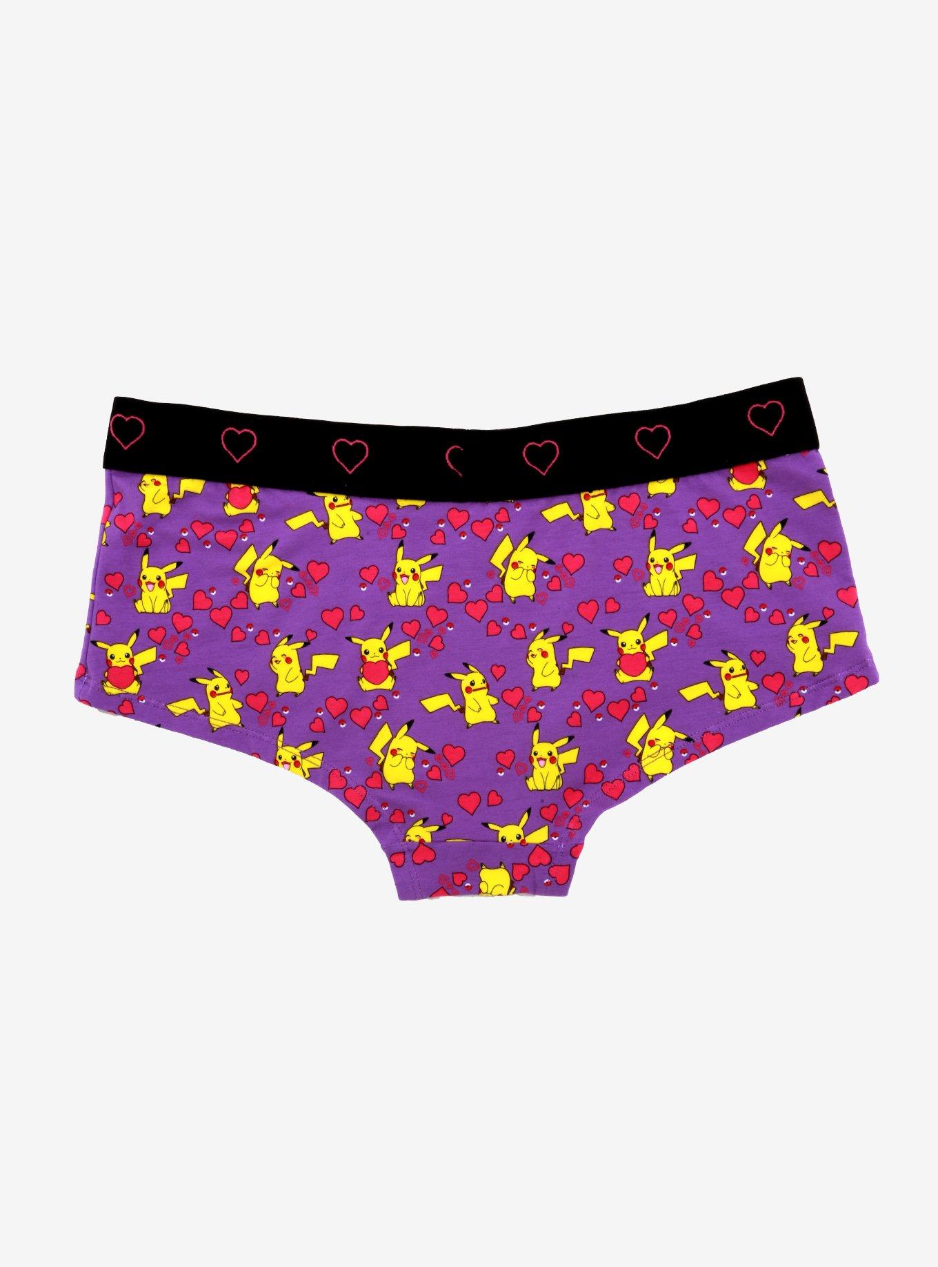 Pokemon Pikachu Hearts Hipster Panty, , alternate