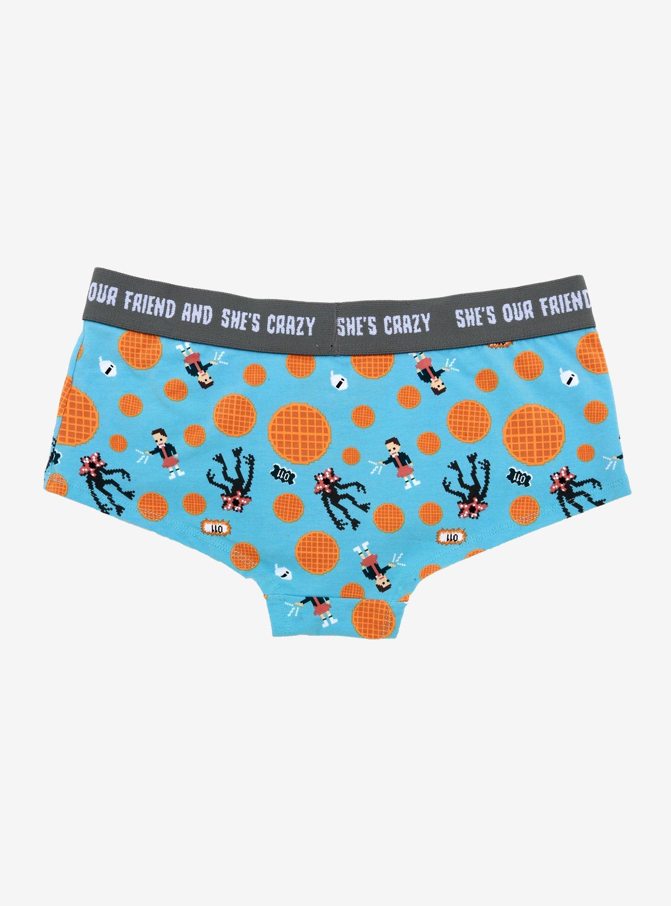 Stranger Things 8-Bit Eleven Waffles Hipster Panty, MULTI, alternate