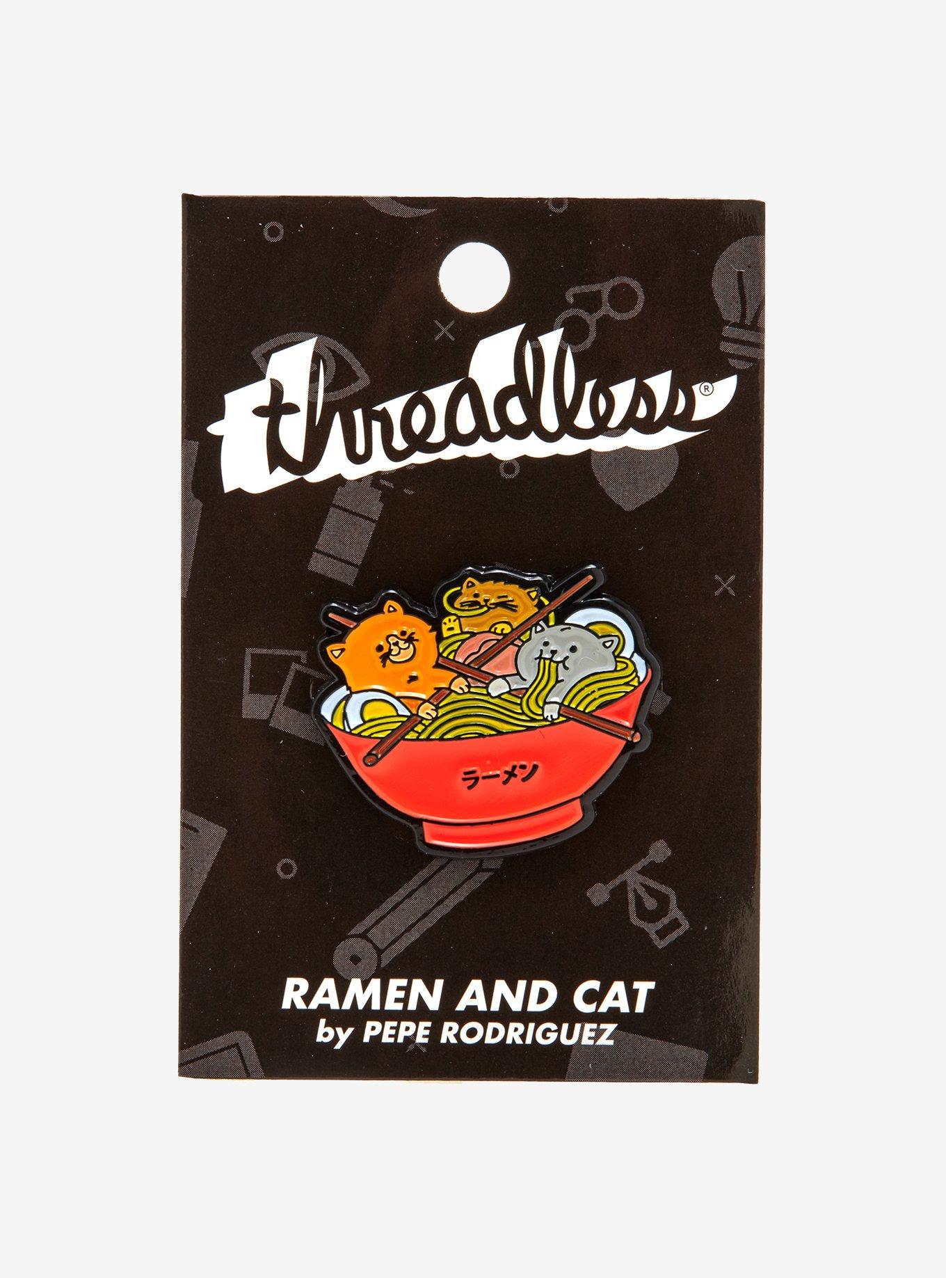 Ramen Kitties Enamel Pin, , alternate