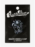 Death Rides A Black Cat Enamel Pin, , alternate