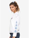 Disney Lilo & Stitch Flowers Tie-Dye Long-Sleeve Girls T-Shirt, BLUE, alternate