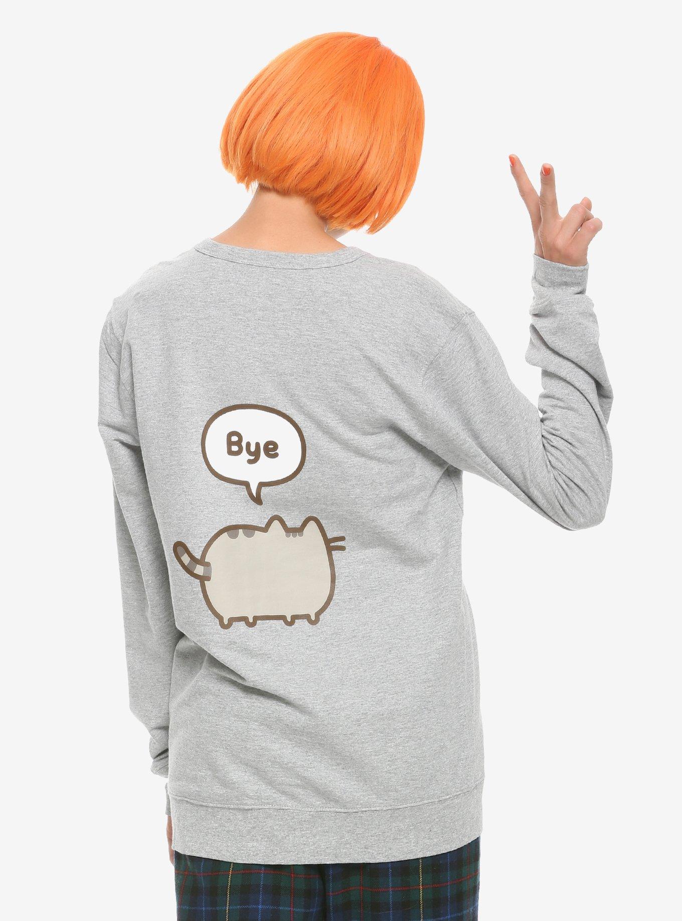 Pusheen Hi Bye Girls Sweatshirt, , alternate