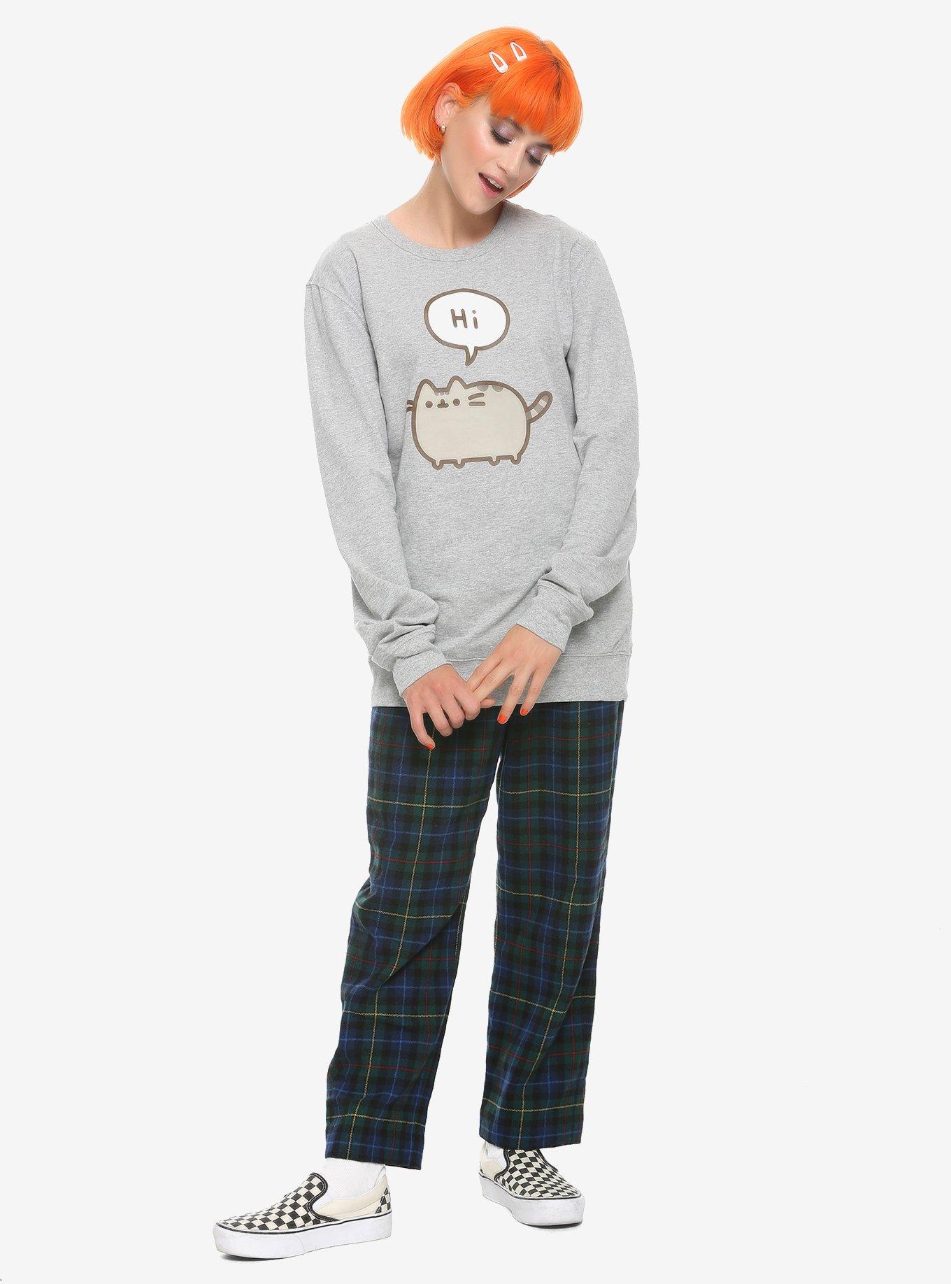 Pusheen Hi Bye Girls Sweatshirt, , alternate