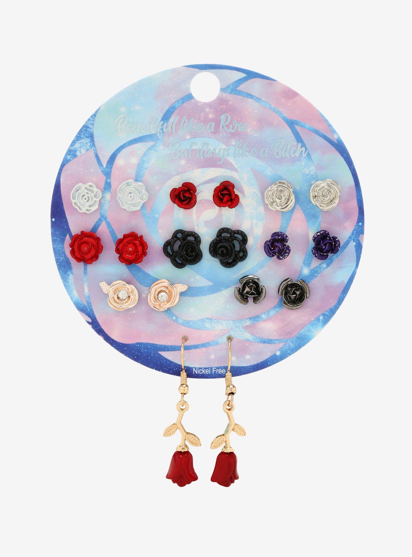 All Roses Stud Earring Set, , alternate