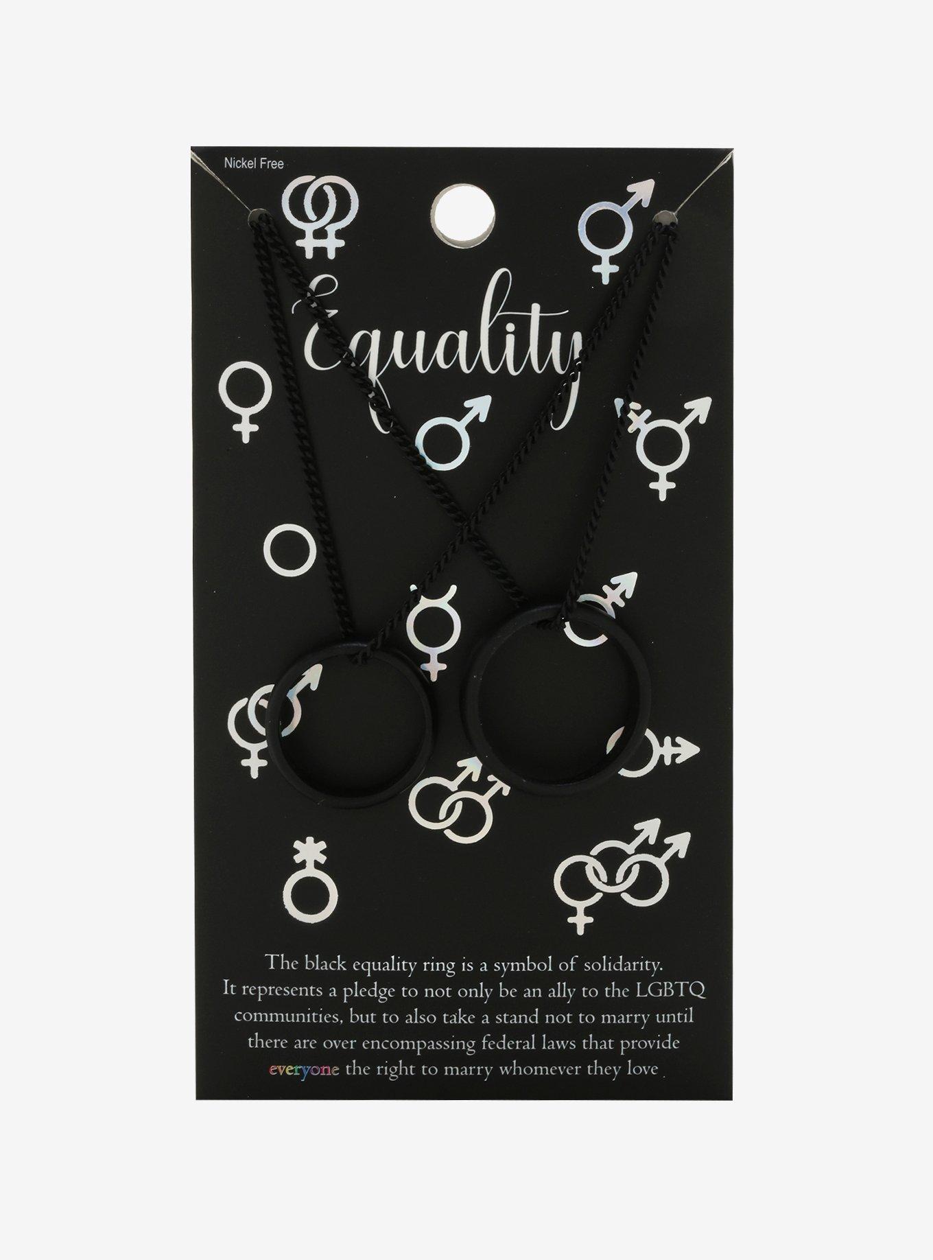Equality Ring & Necklace Set, , alternate