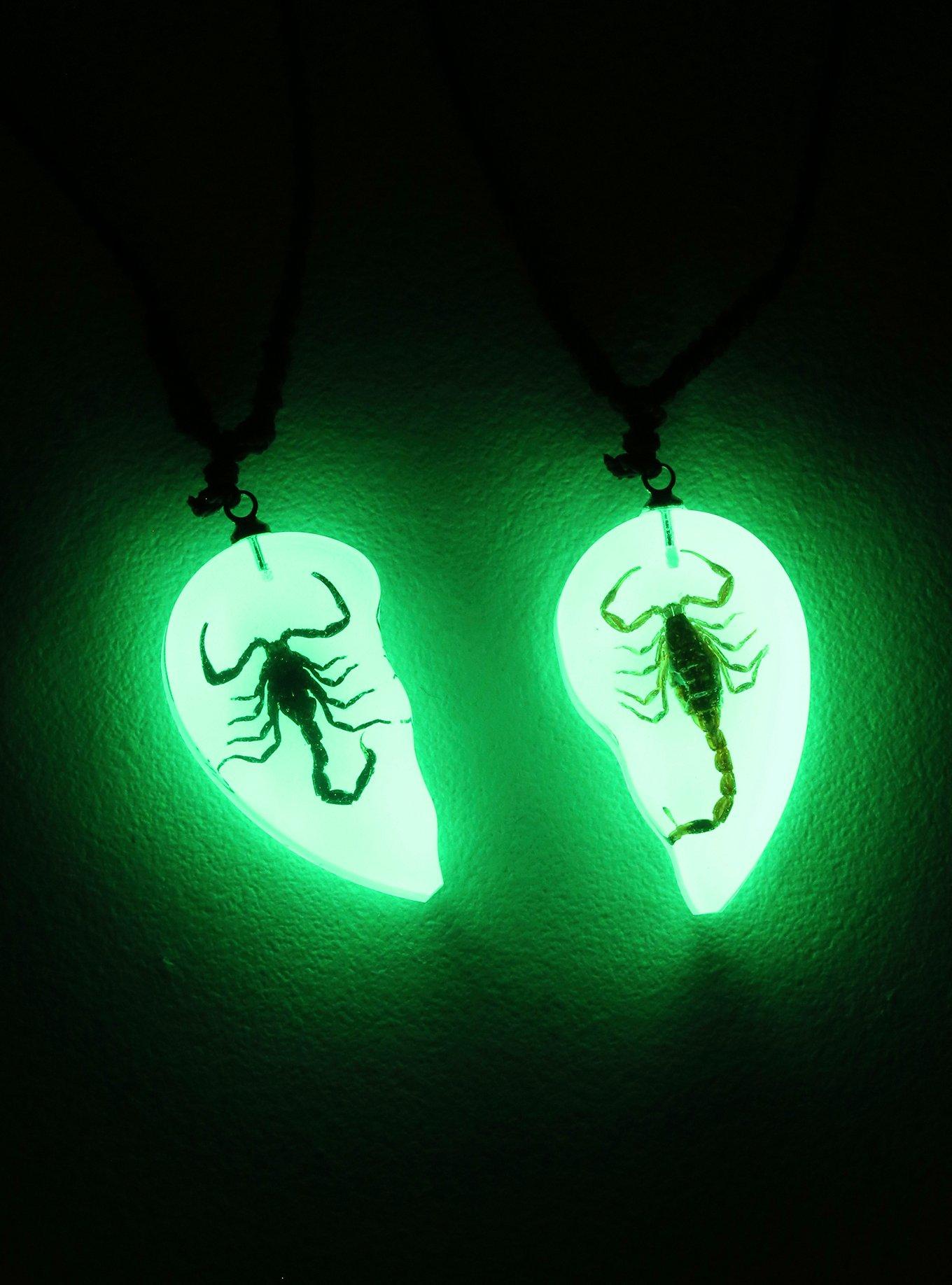 Scorpion Heart Best Friend Necklace Set, , alternate