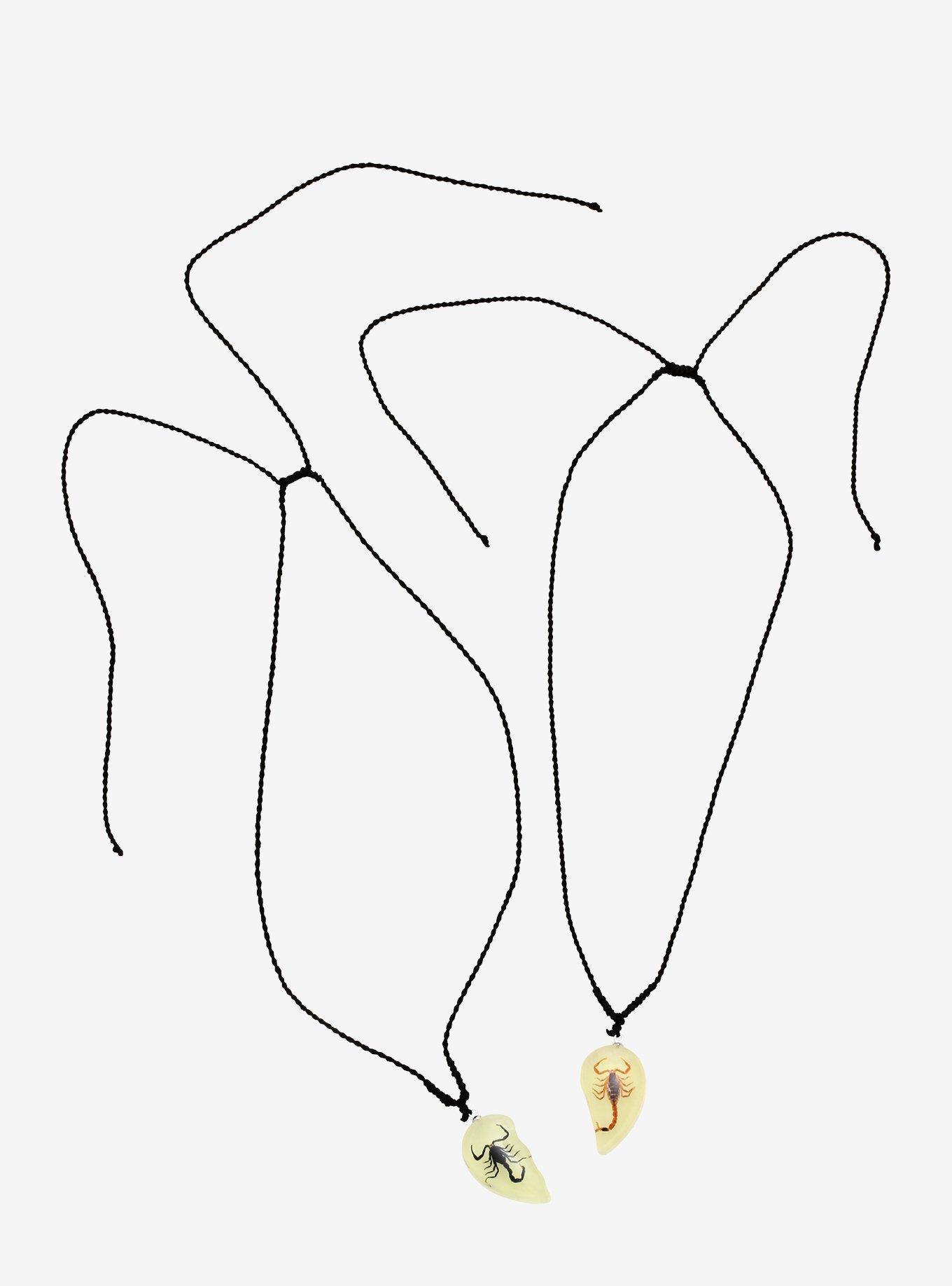 Scorpion Heart Best Friend Necklace Set, , alternate