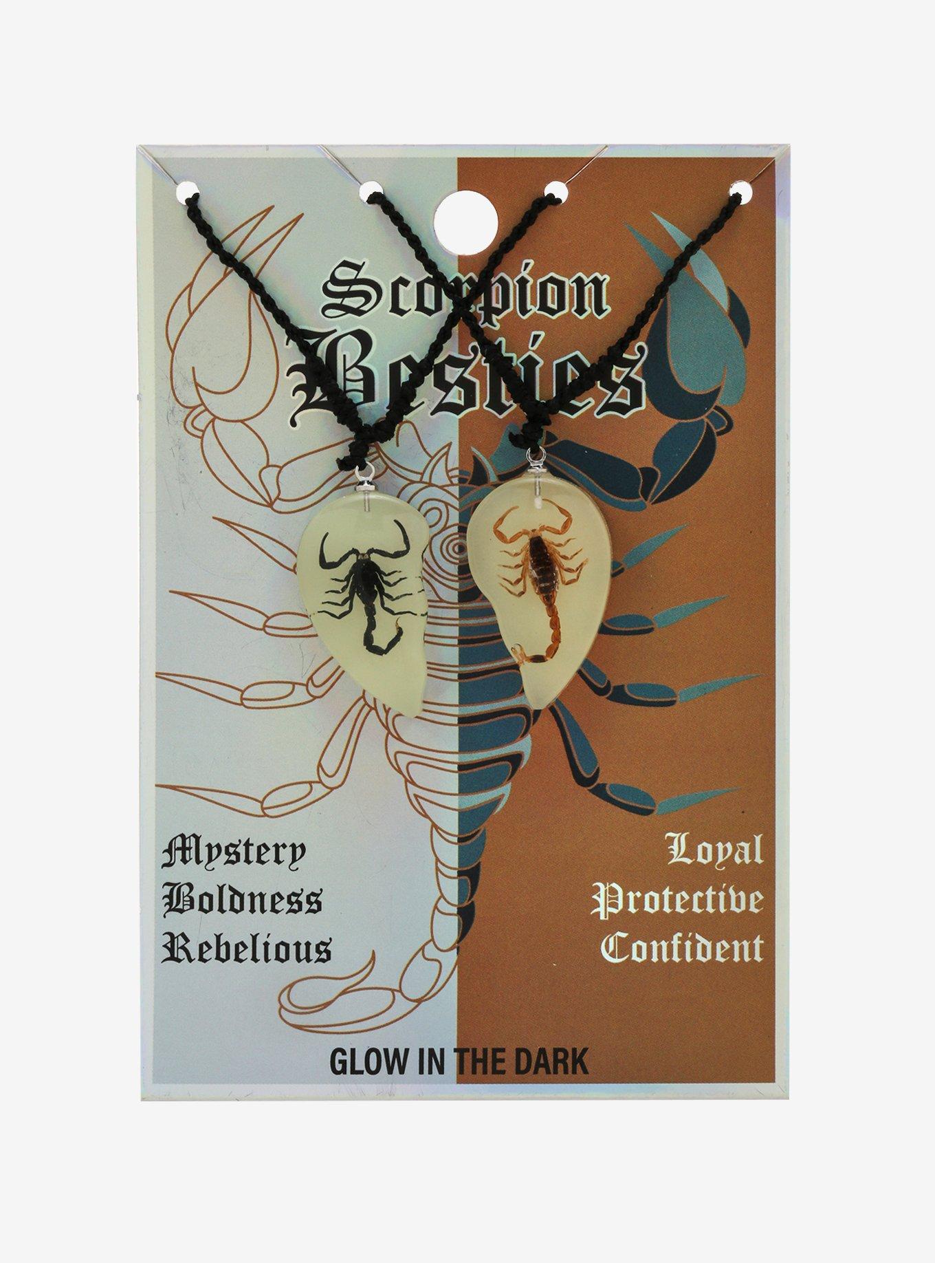 Scorpion Heart Best Friend Necklace Set, , alternate