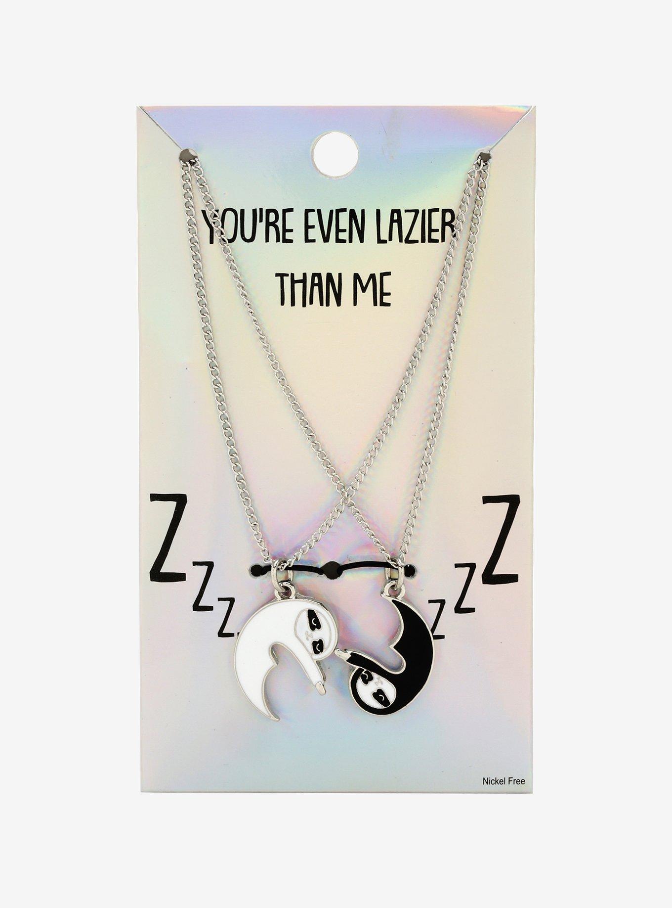 Yin-Yang Sloth Best Friend Necklace Set, , alternate