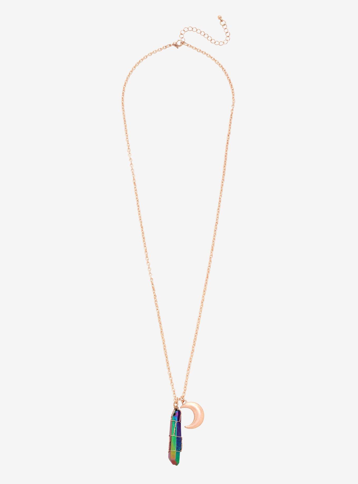 Moon Power Crystal Pendant Necklace, , alternate