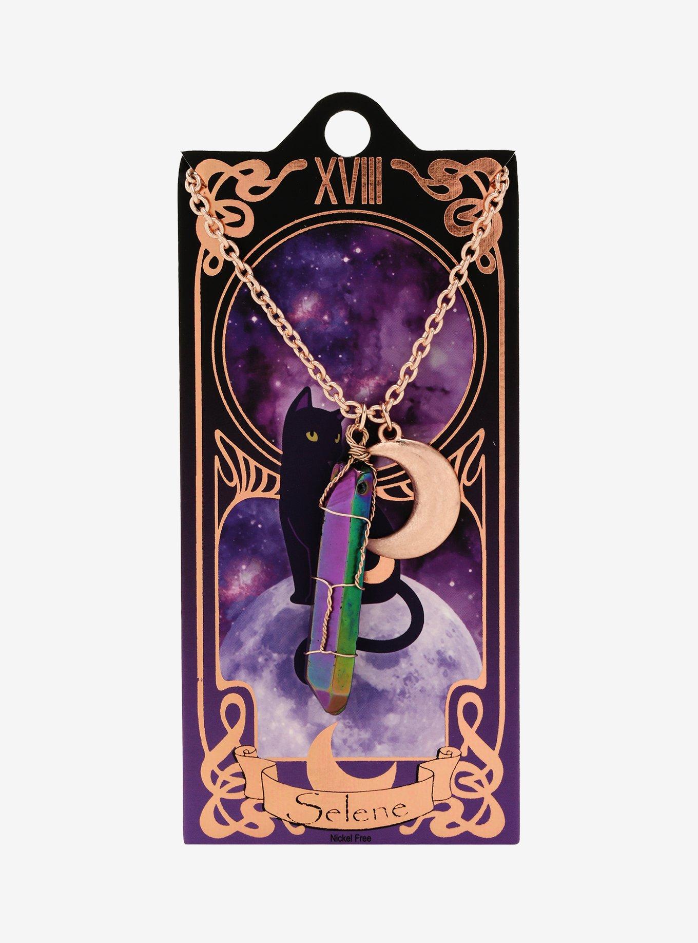 Moon Power Crystal Pendant Necklace, , alternate