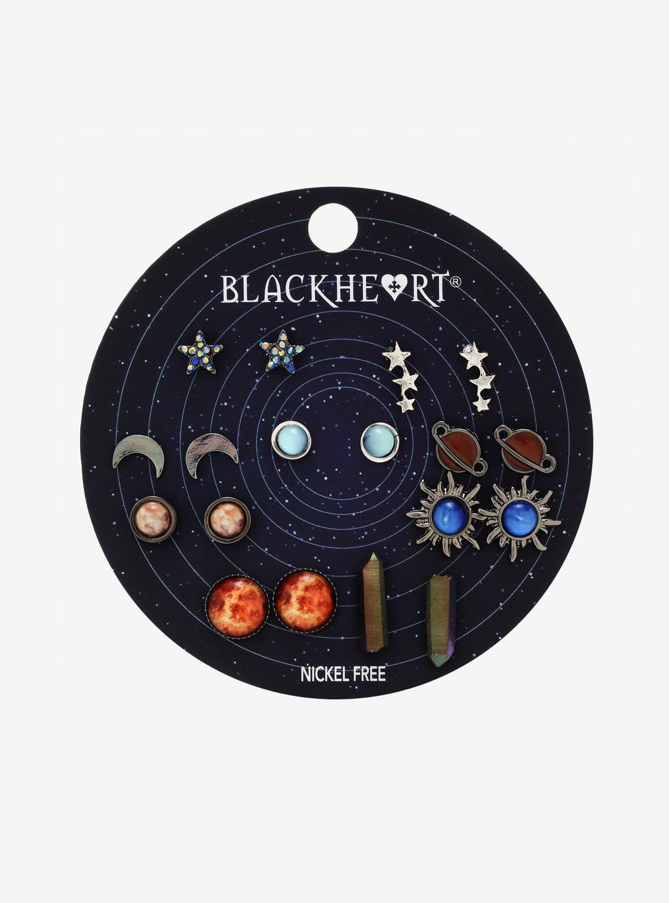Planet & Celestial Stud Earring Set, , alternate