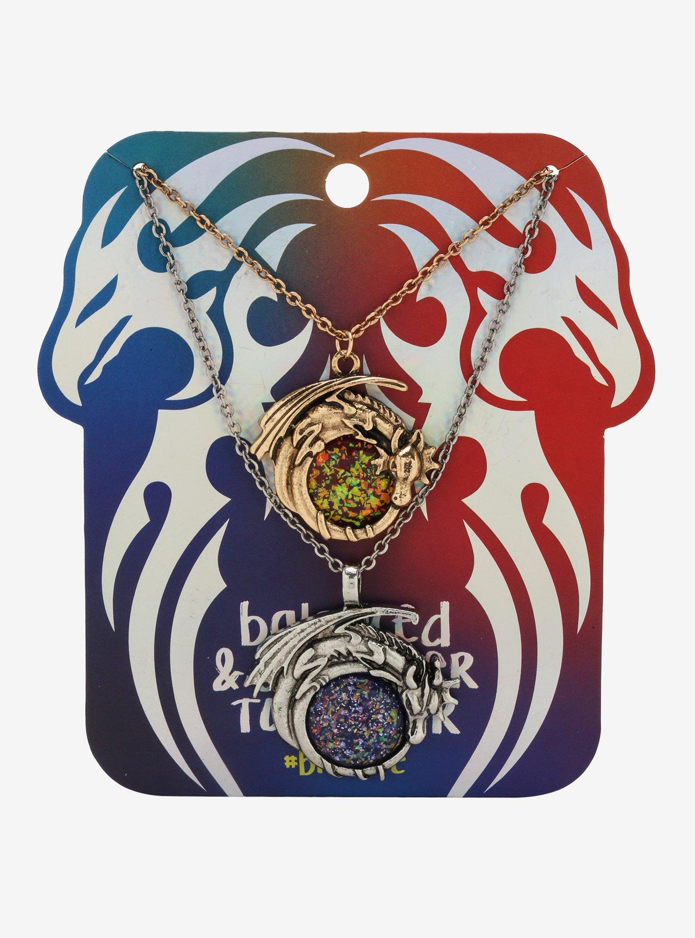 Dragon Best Friend Necklace Set, , alternate