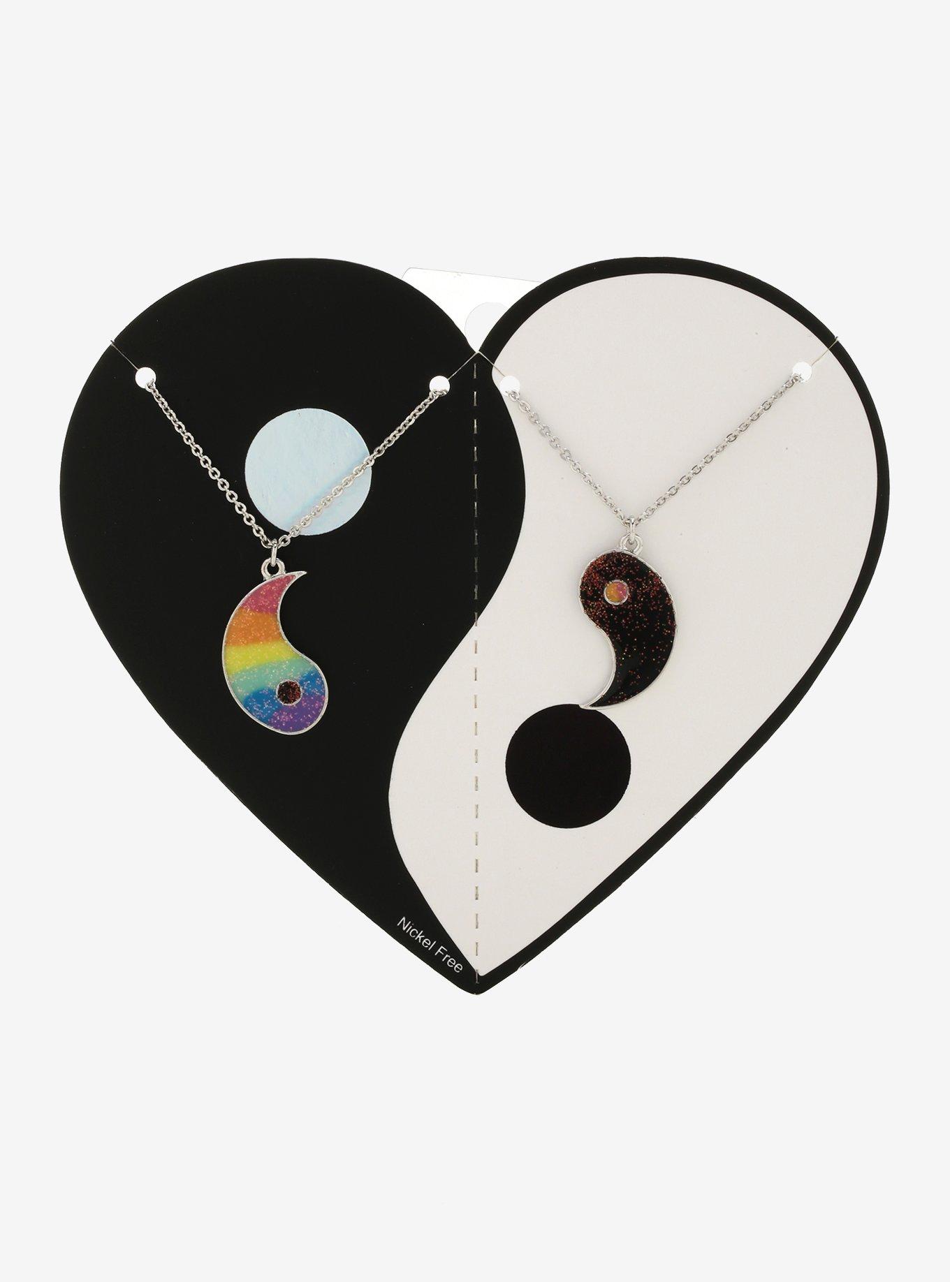 Rainbow Yin-Yang Best Friend Necklace Set, , alternate