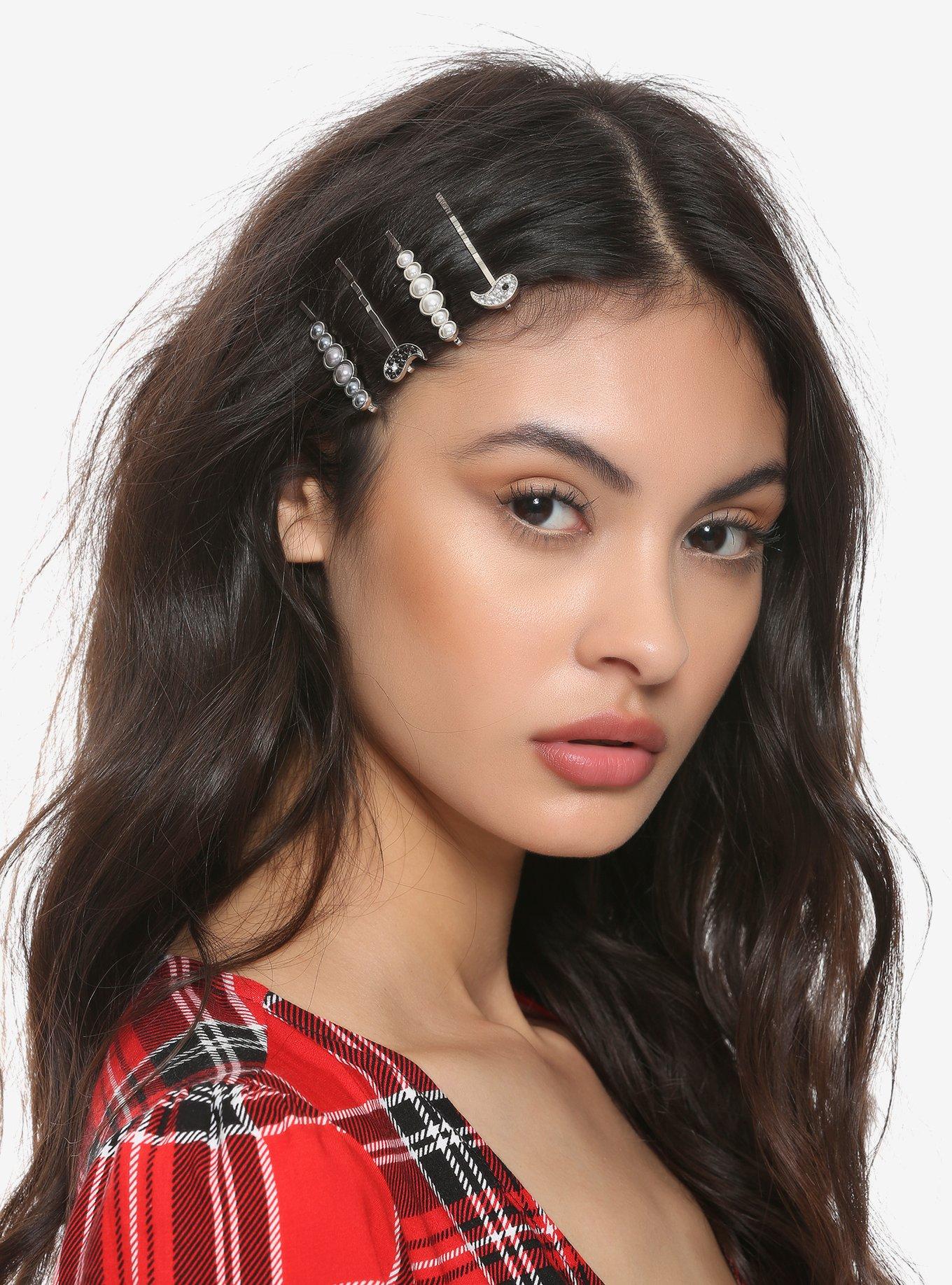 Yin & Yang Bejeweled Bobby Pin Set, , alternate
