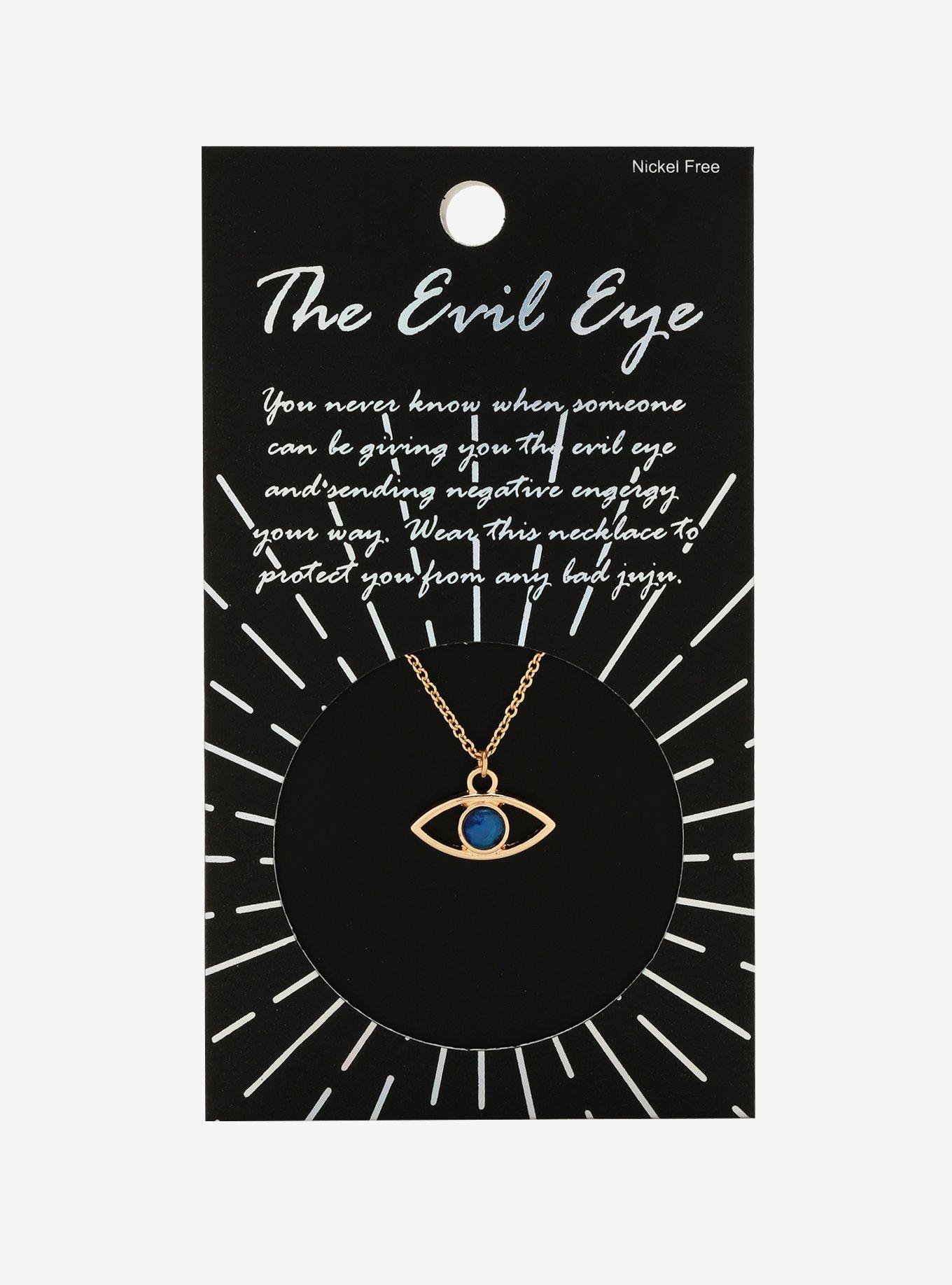 Evil Eye Charm Necklace, , alternate
