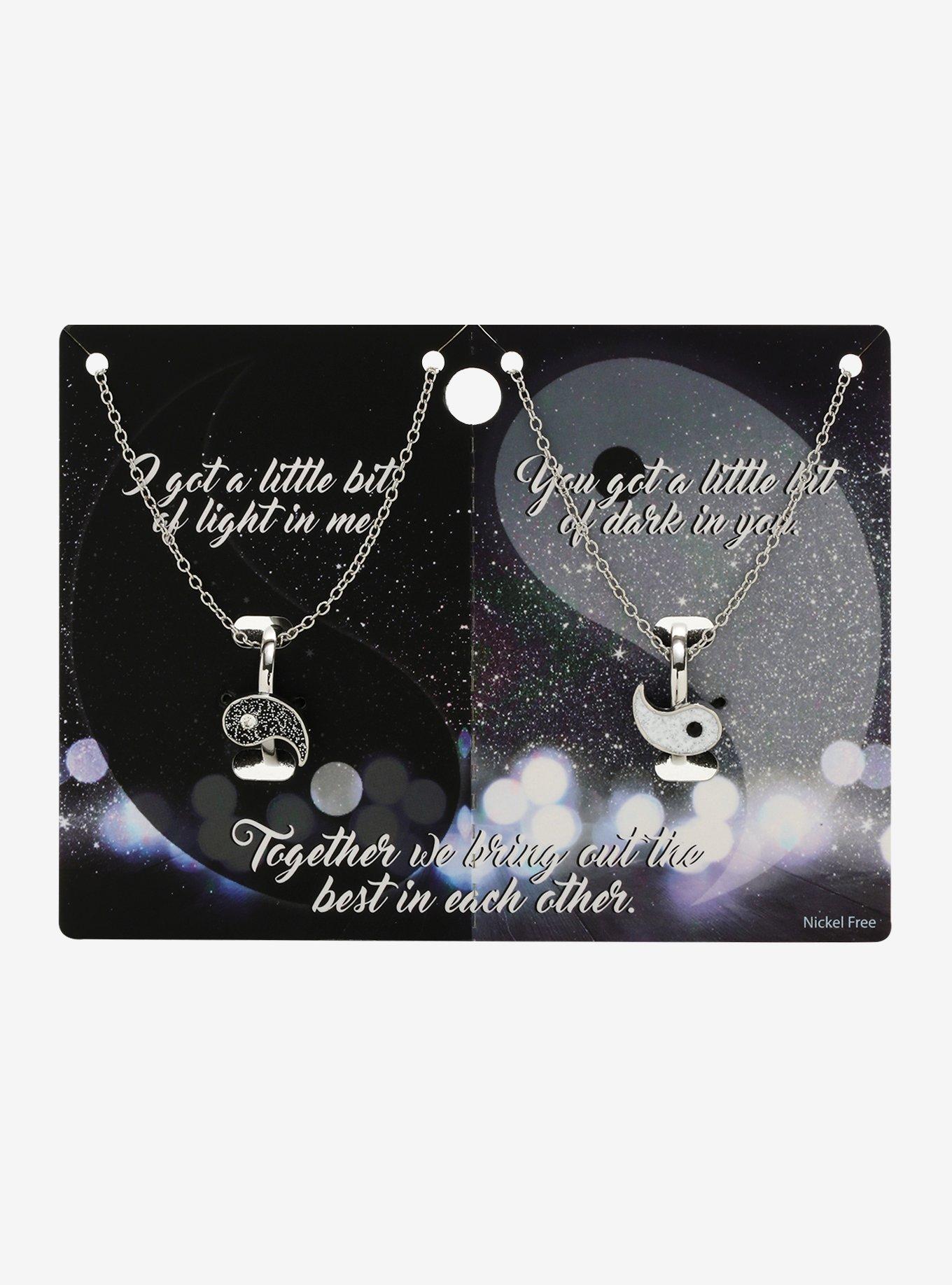 Yin-Yang Best Friend Ring Necklace Set, , alternate