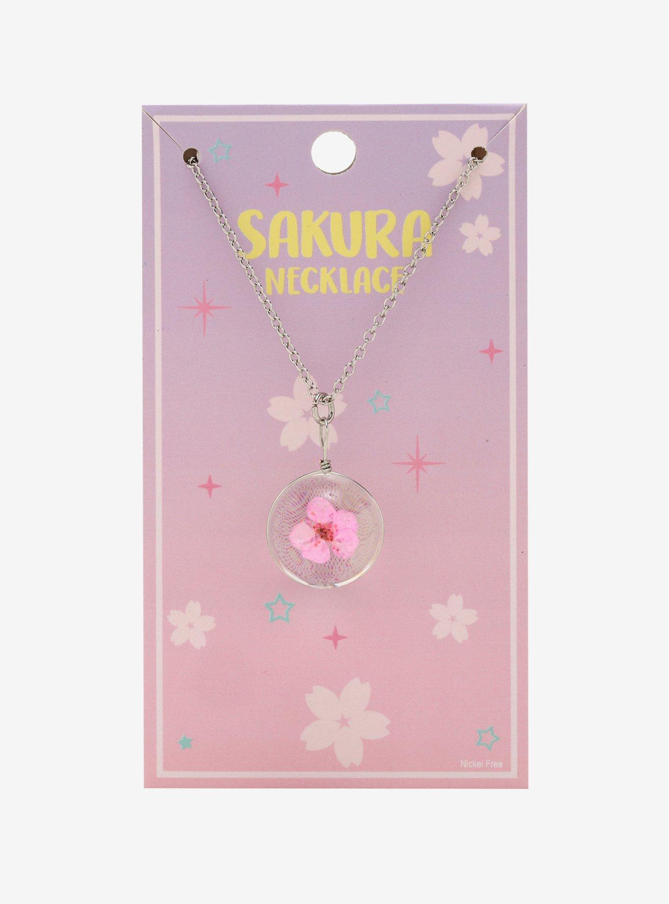 Crystallized Cherry Blossom Necklace, , alternate