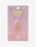 Sakura Blossom Charm Necklace, , alternate