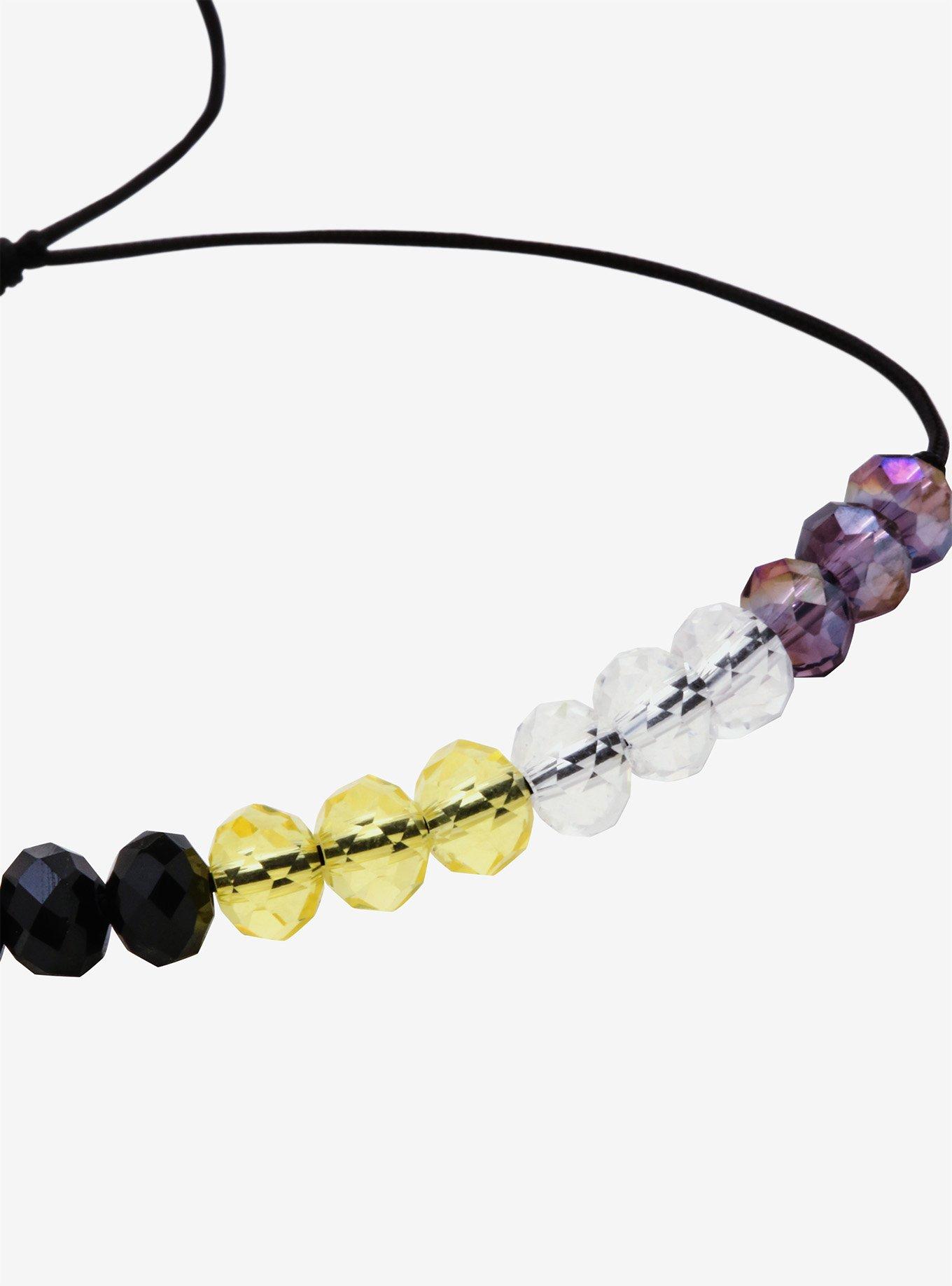 Non Binary Pride Bead Cord Bracelet, , alternate