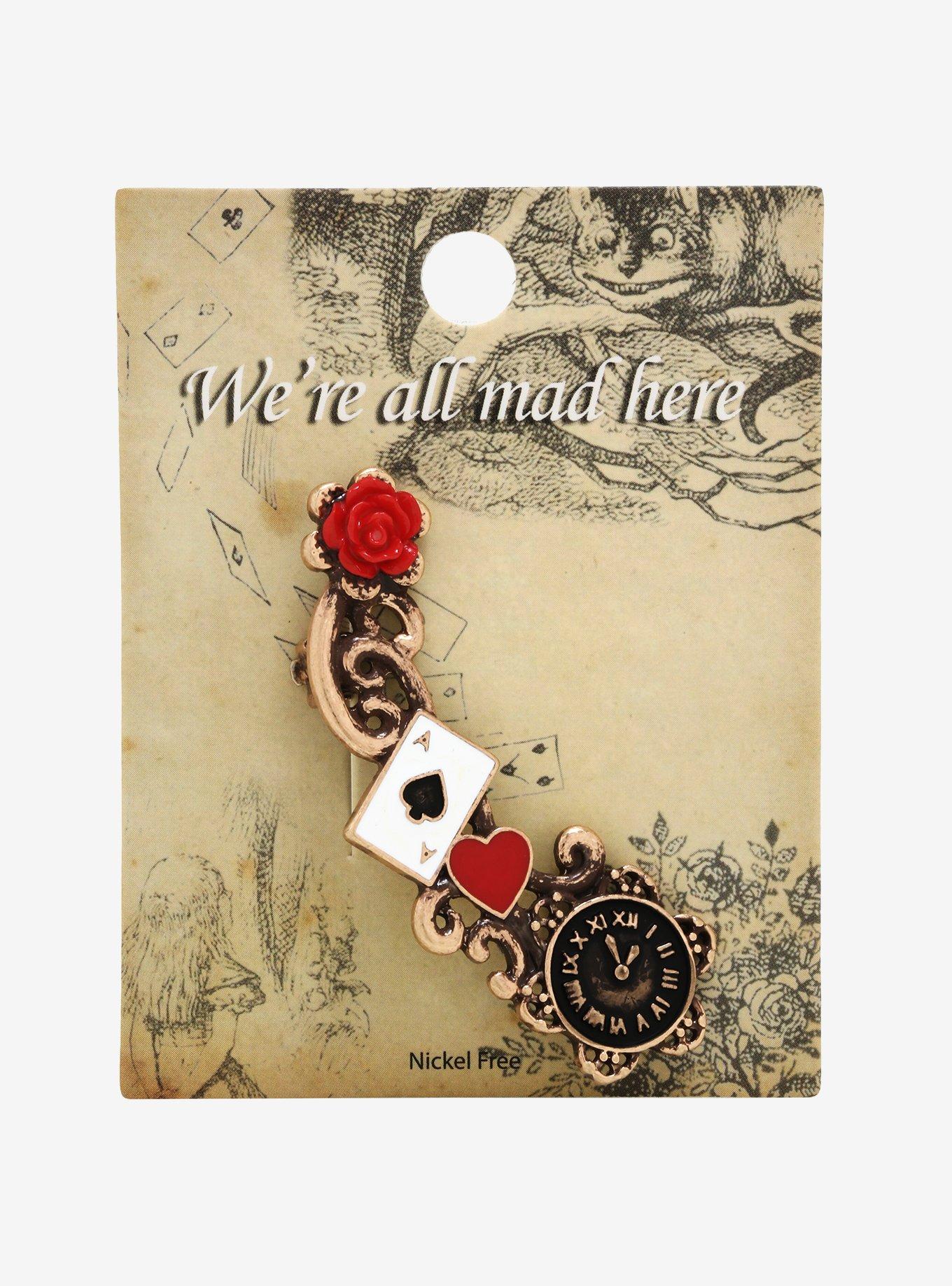 Alice In Wonderland Symbols Right Ear Cuff, , alternate