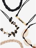 Fearless Cowrie Shell Charm Cord Bracelet Set, , alternate