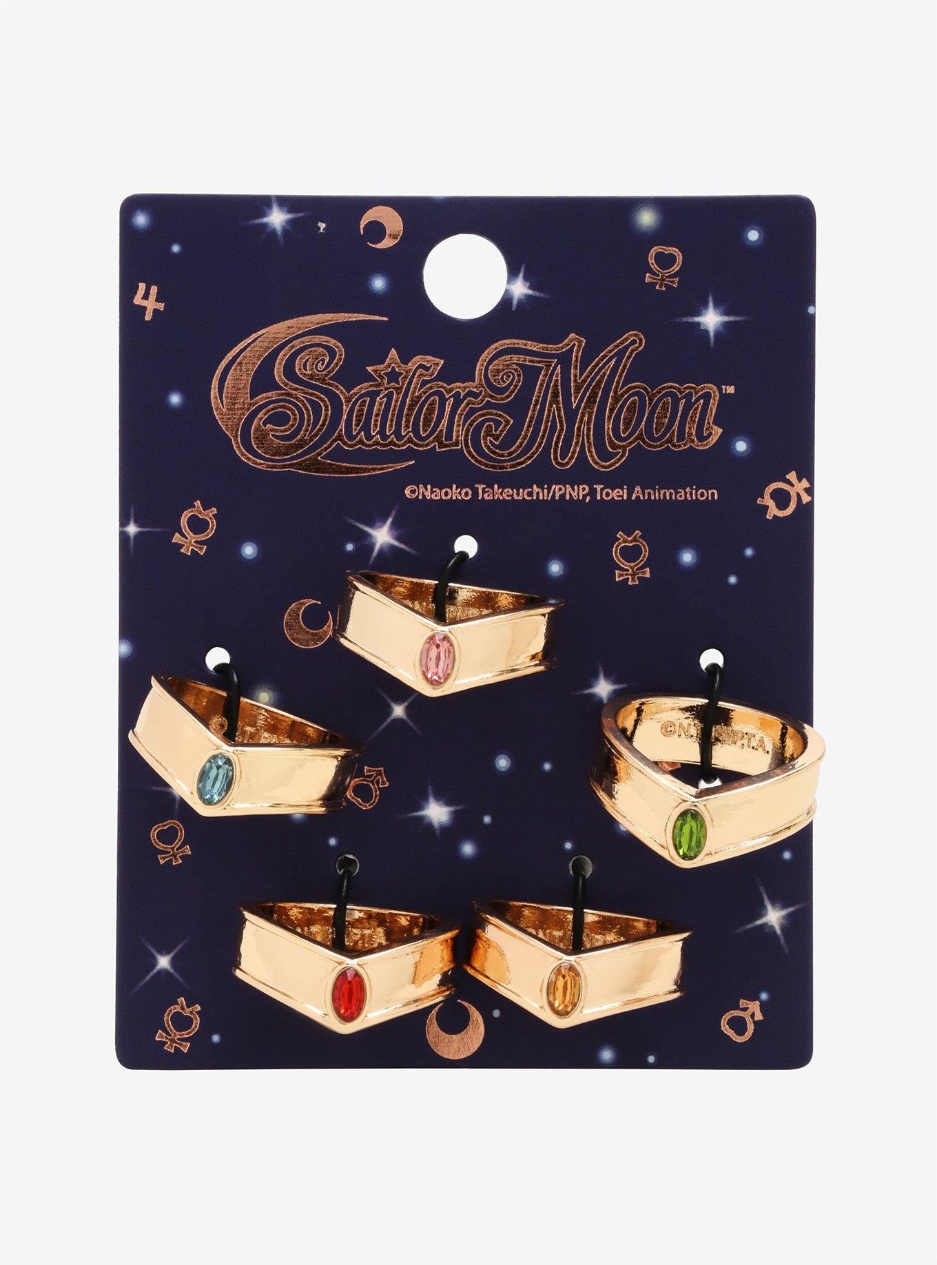 Sailor Moon Sailor Scout Tiara Ring Set, , alternate